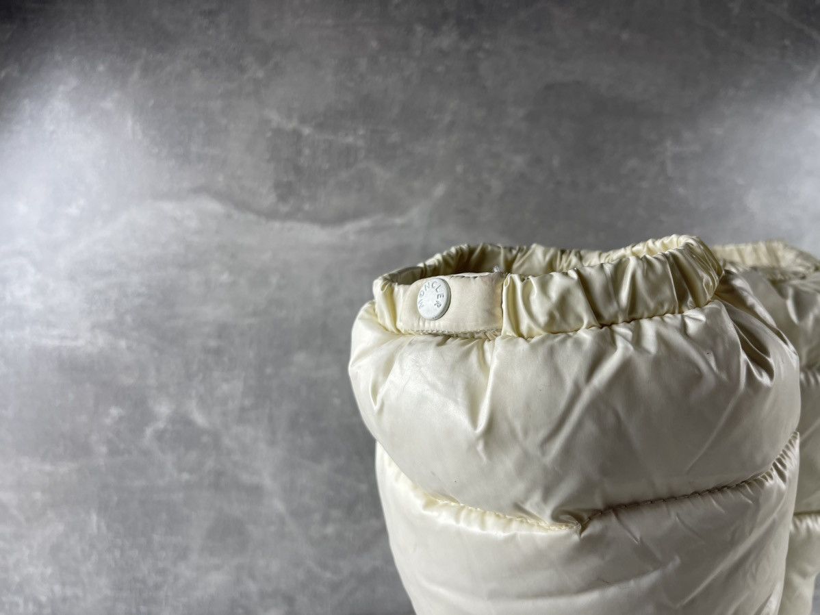 Moncler Moncler Vintage Quilted Leather Goose Down Snow Boots White Size US 6.5 / IT 36.5 - 6 Thumbnail