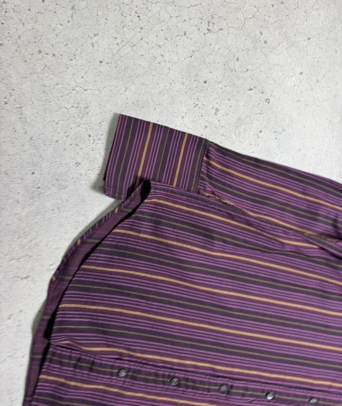 Yves Saint Laurent Yves Saint Laurent YSL Vintage Striped Button Up Shirt Size US L / EU 52-54 / 3 - 2 Thumbnail