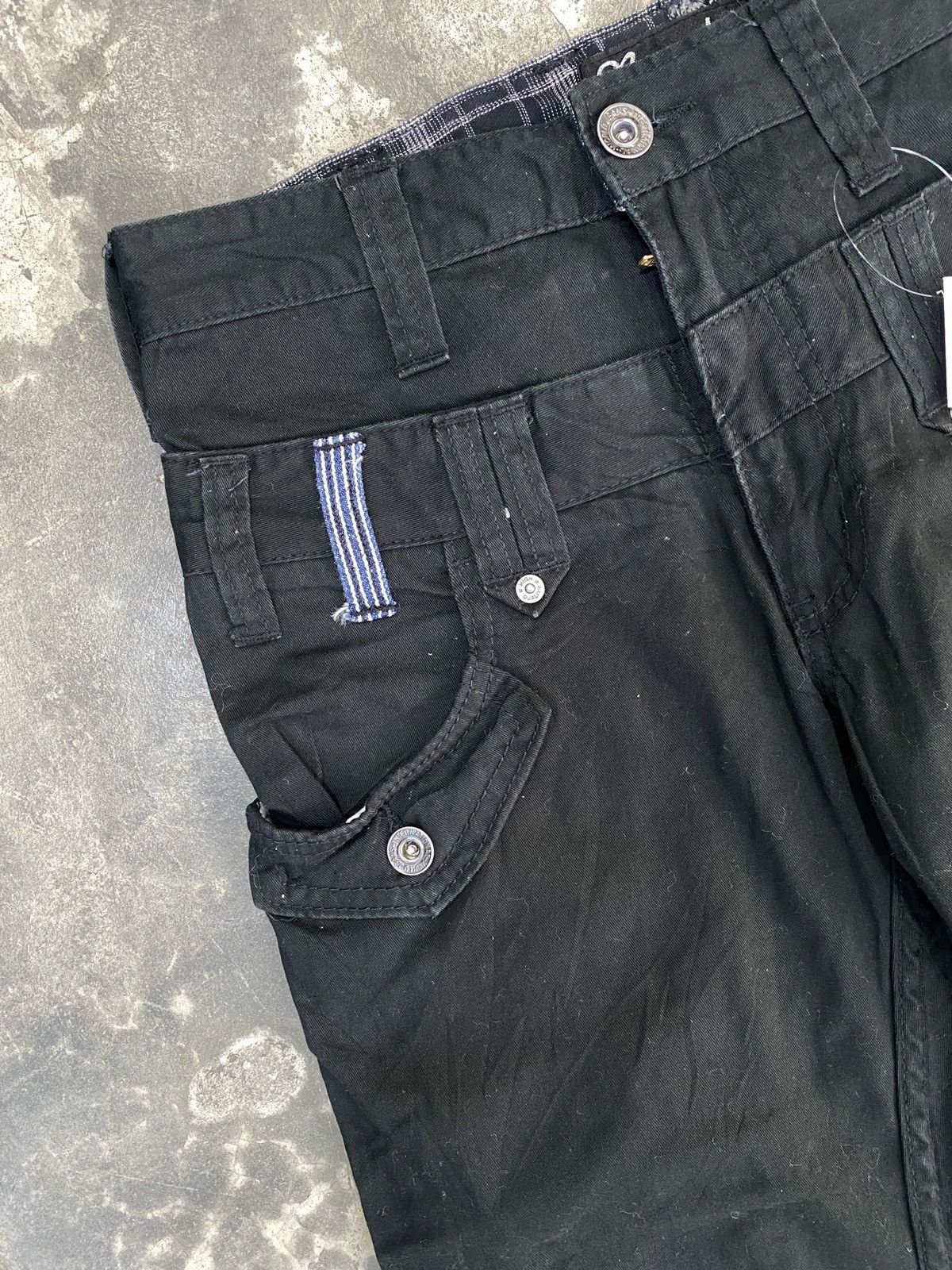 Japanese Brand Barcedos double waist cargo long pants jeans Size US 27 - 5 Thumbnail