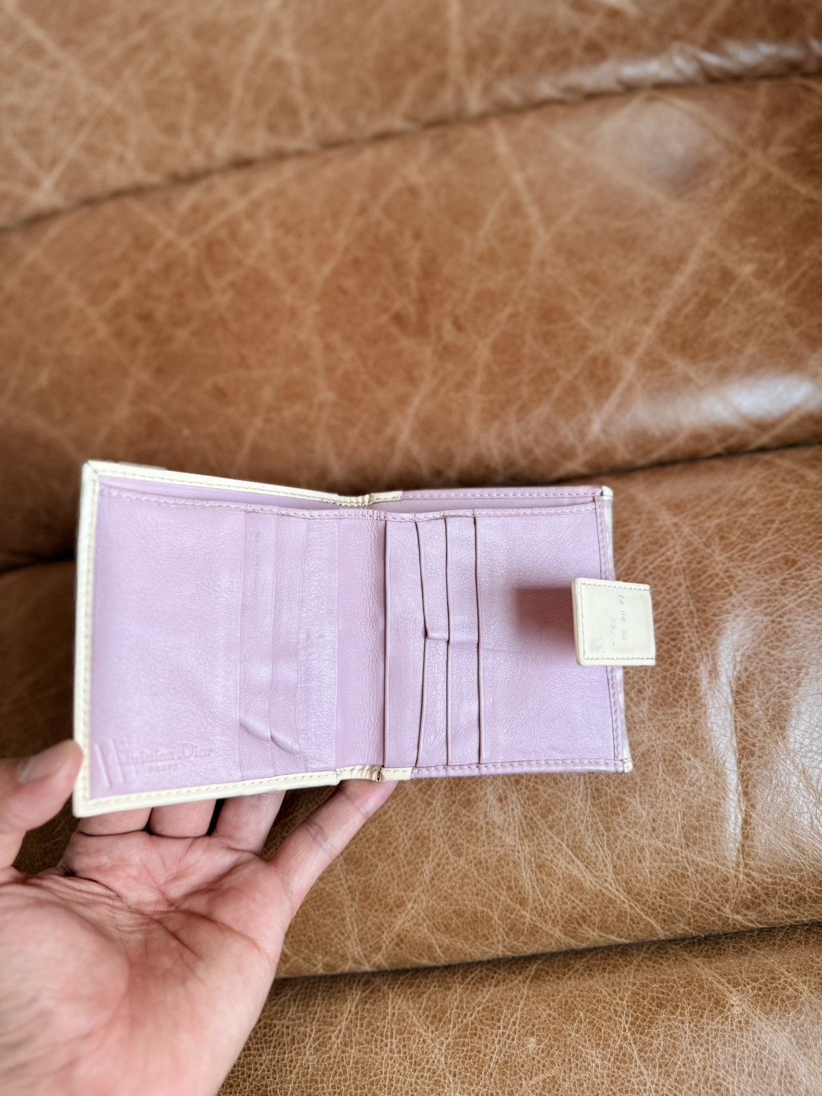 Dior Vintage Pink Oblique Wallet Size ONE SIZE - 10 Thumbnail