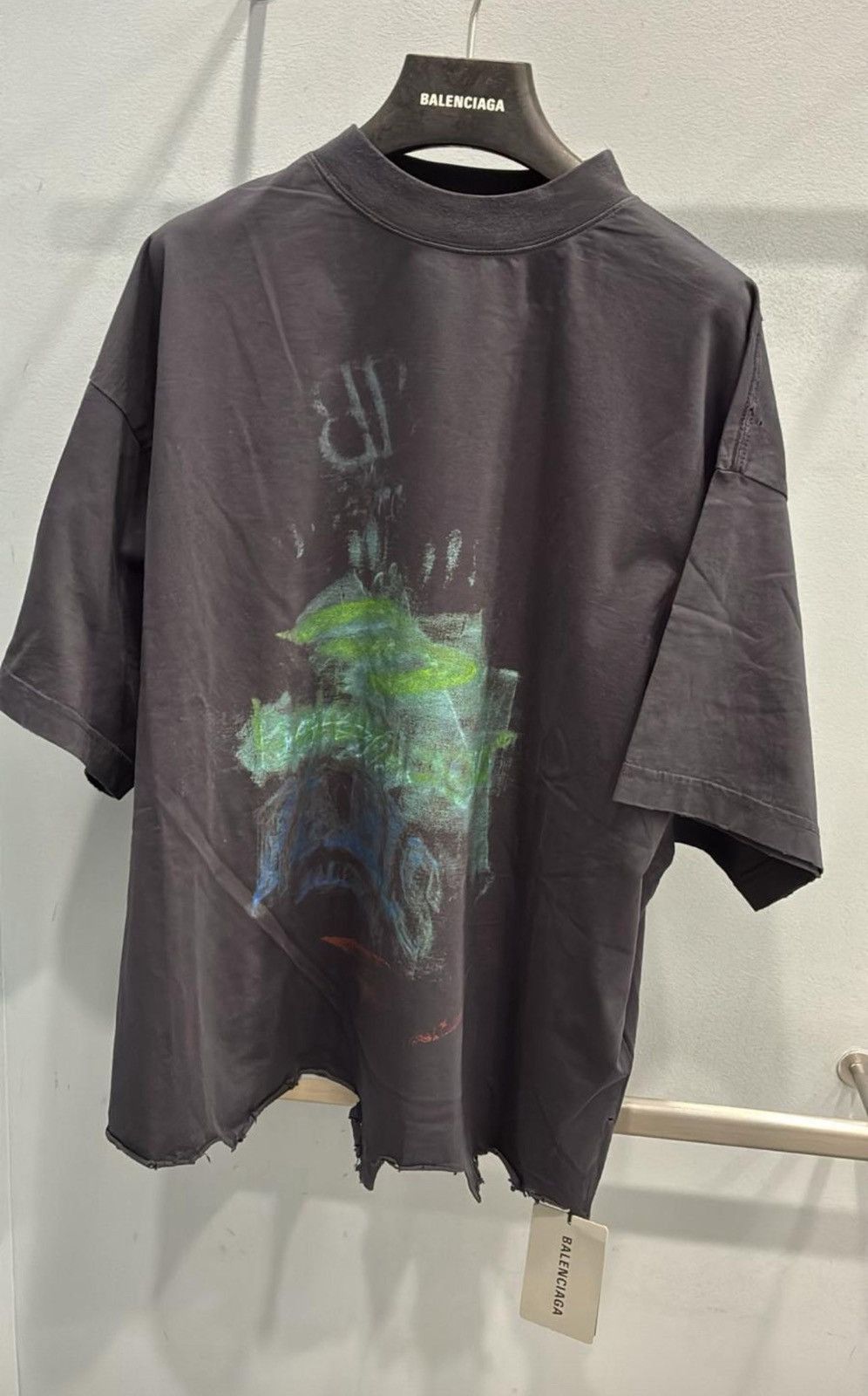 Balenciaga DIY Imprint Cropped Hoodie in T-Shirt Size US M / EU 48-50 / 2 - 1 Thumbnail
