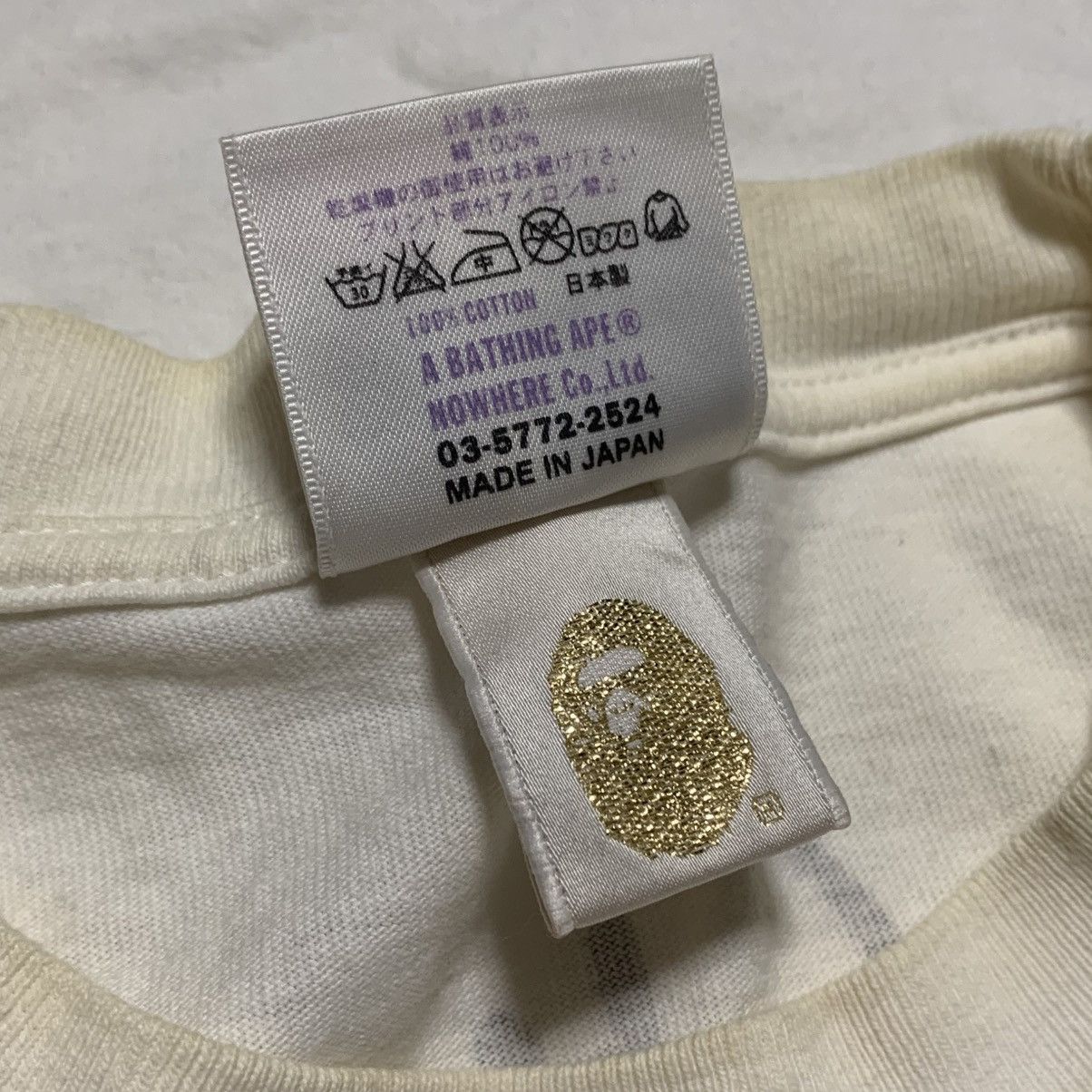 Bape Bape Medium URSUS Graphic White Tee A Bathing Ape Vintage Size US M / EU 48-50 / 2 - 6 Thumbnail