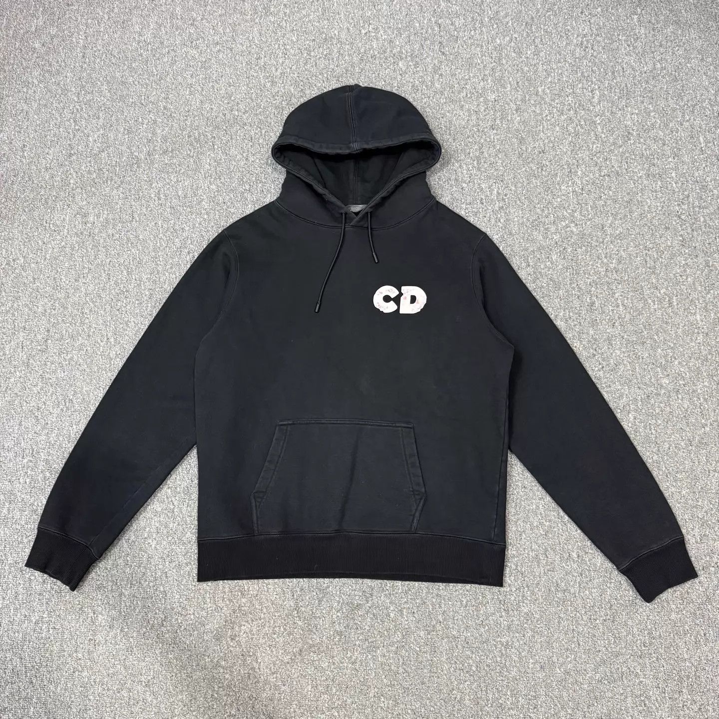 Dior Dior CD Black Hoodie L 95 New Size L / US 10 / IT 46 - 1 Thumbnail