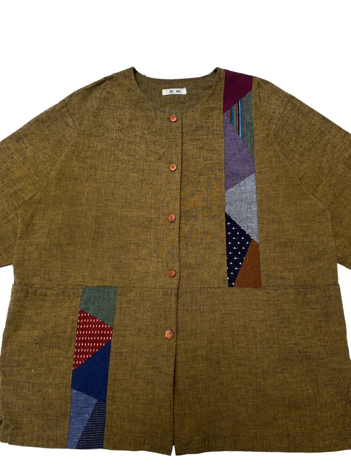 Japanese Brand × Vintage Vintage Japanese Brand Patchwork Jacket 1990s Size US L / EU 52-54 / 3 - 4 Thumbnail
