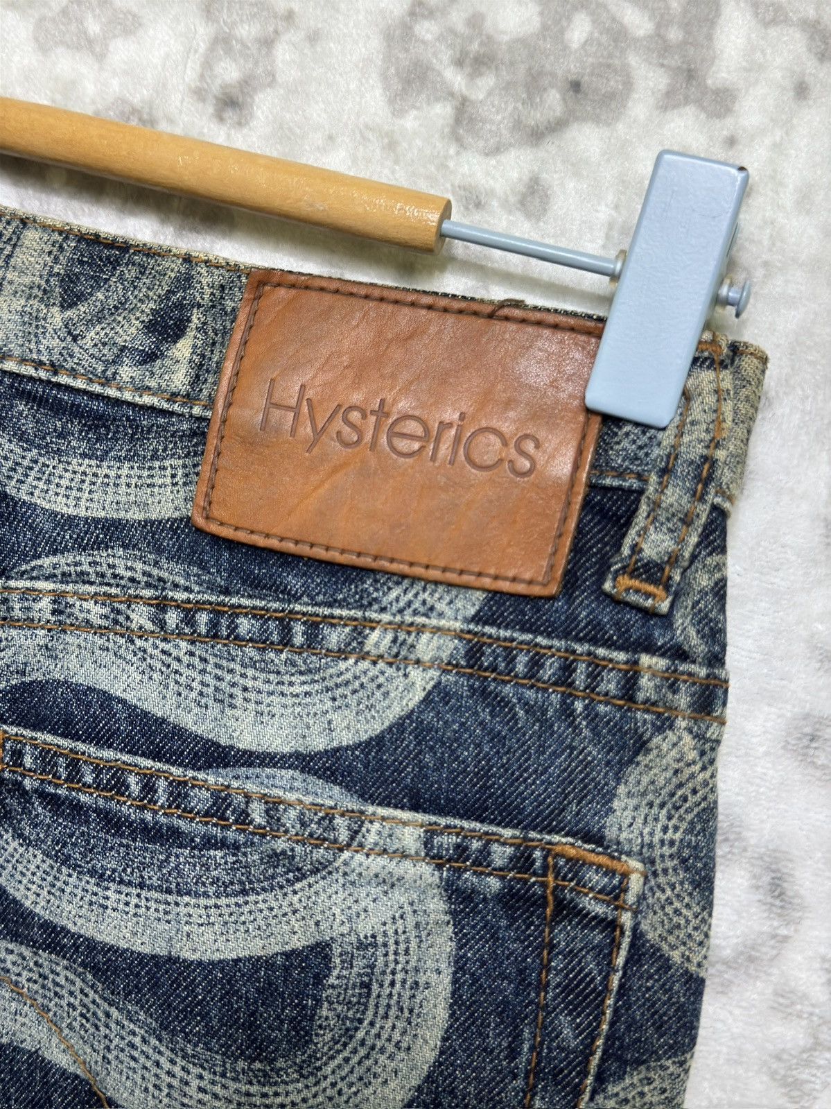 Hysteric Glamour Vintage Hysteric Glamour Flare Iconic Snake Print Denim Size US 27 - 14 Thumbnail