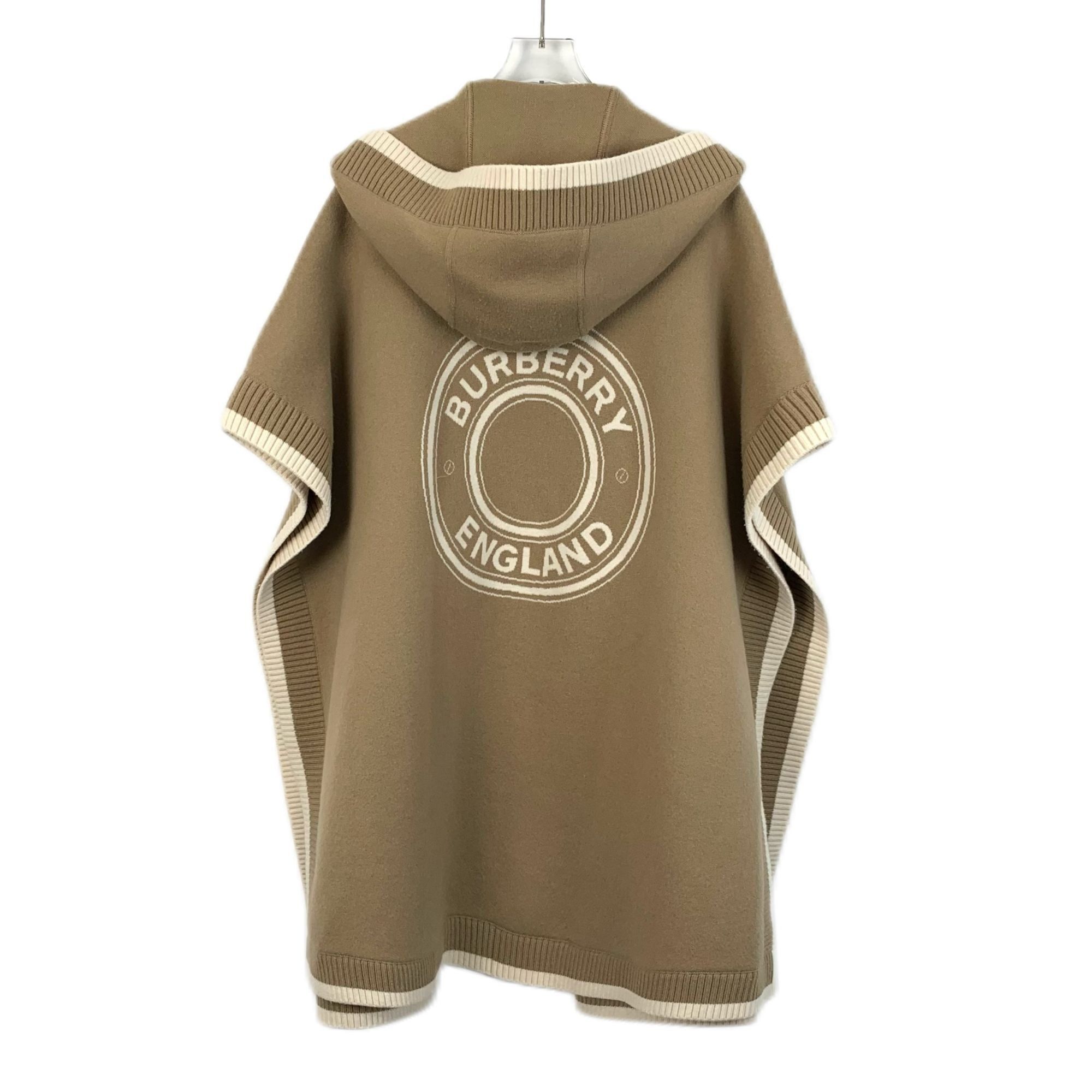 Burberry Burberry Womens Wool & Cashmere Hooded Cape With Pockets Size ONE SIZE - 2 Thumbnail