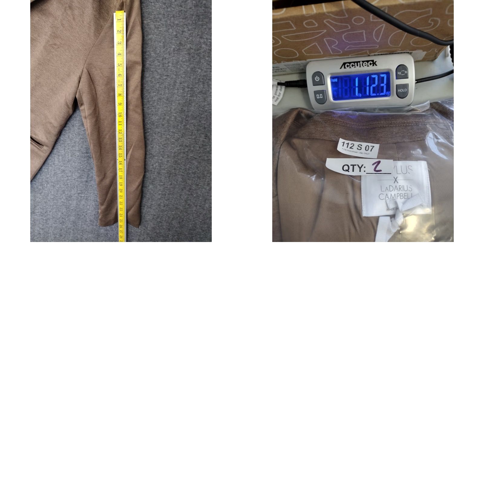 Vintage Stylus X Ladarius Campbell Blazer Men XL Heather Warm Sand Two-Button Mens Size 46R - 8 Thumbnail