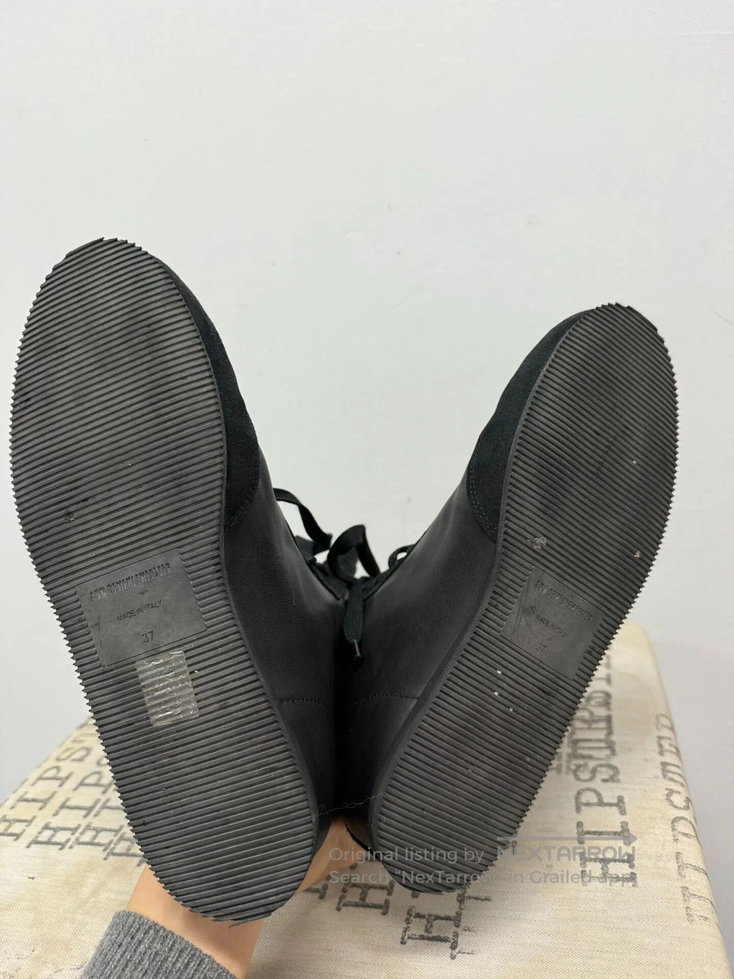 Ann Demeulemeester ann demeulemeester black leather high. Size US 6.5 / EU 39-40 - 6 Thumbnail