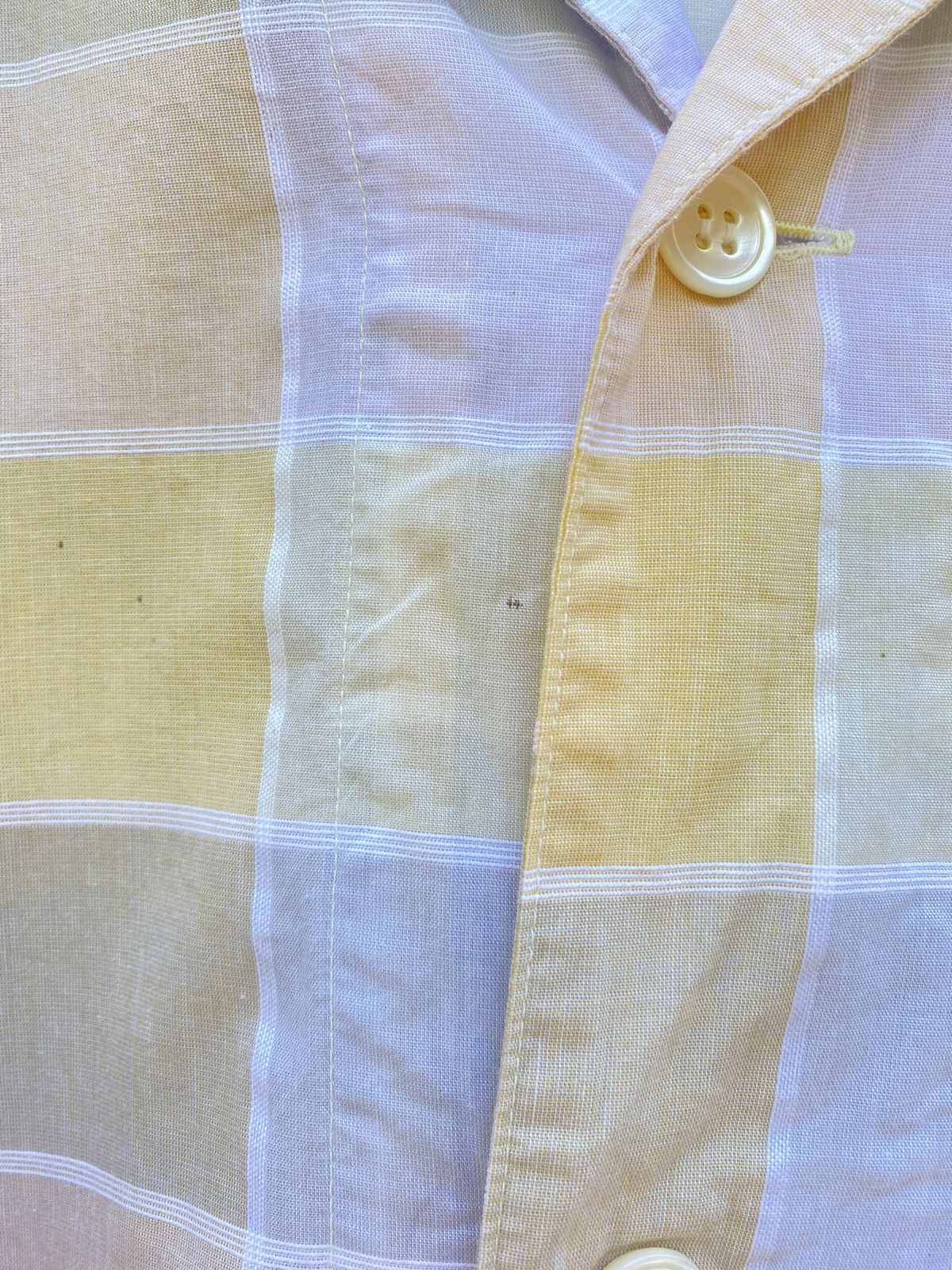 Issey Miyake IM im product Pastel yellow long-sleeved shirt Size US M / EU 48-50 / 2 - 5 Thumbnail