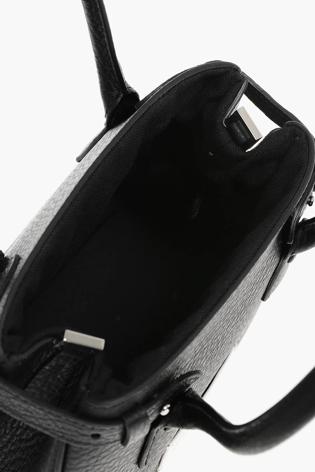 Maison Margiela og1mm0326 Size: OS / Hammered Leather Bag in Black Size ONE SIZE - 5 Thumbnail