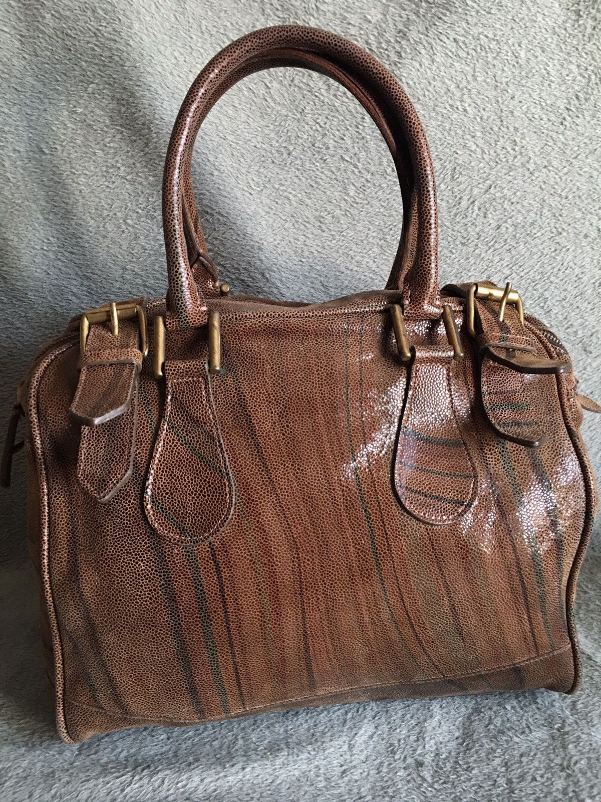 Paul Smith Paul Smith Swirl Design Leather Shoulder Tote Bag Size ONE SIZE - 1 Thumbnail
