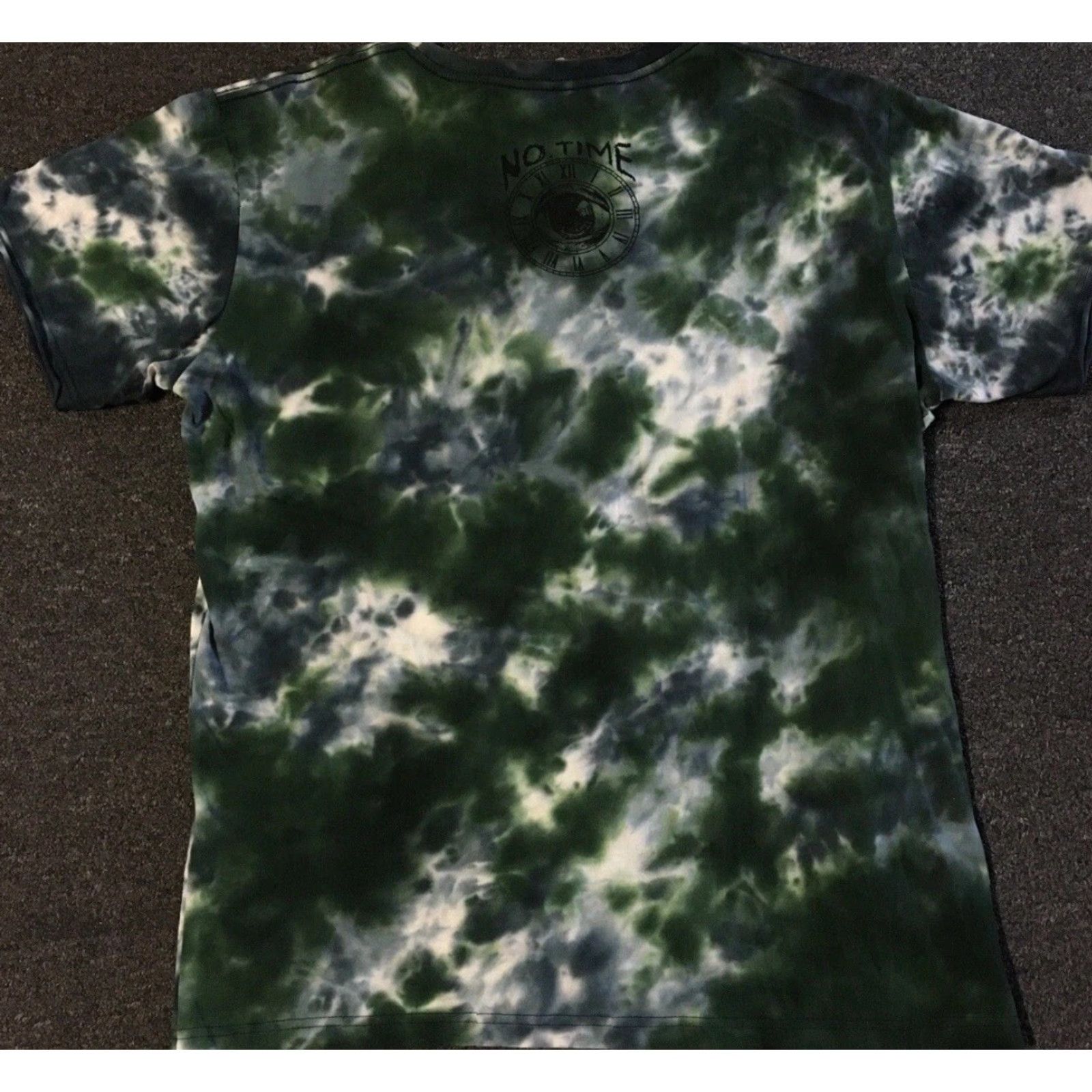 Vintage Vtg 90s Weed Leaf Tie Dye Distress AOP Shirt L Psychedelic Drugs Stoner Surf Y2K Size US L / EU 52-54 / 3 - 2 Thumbnail