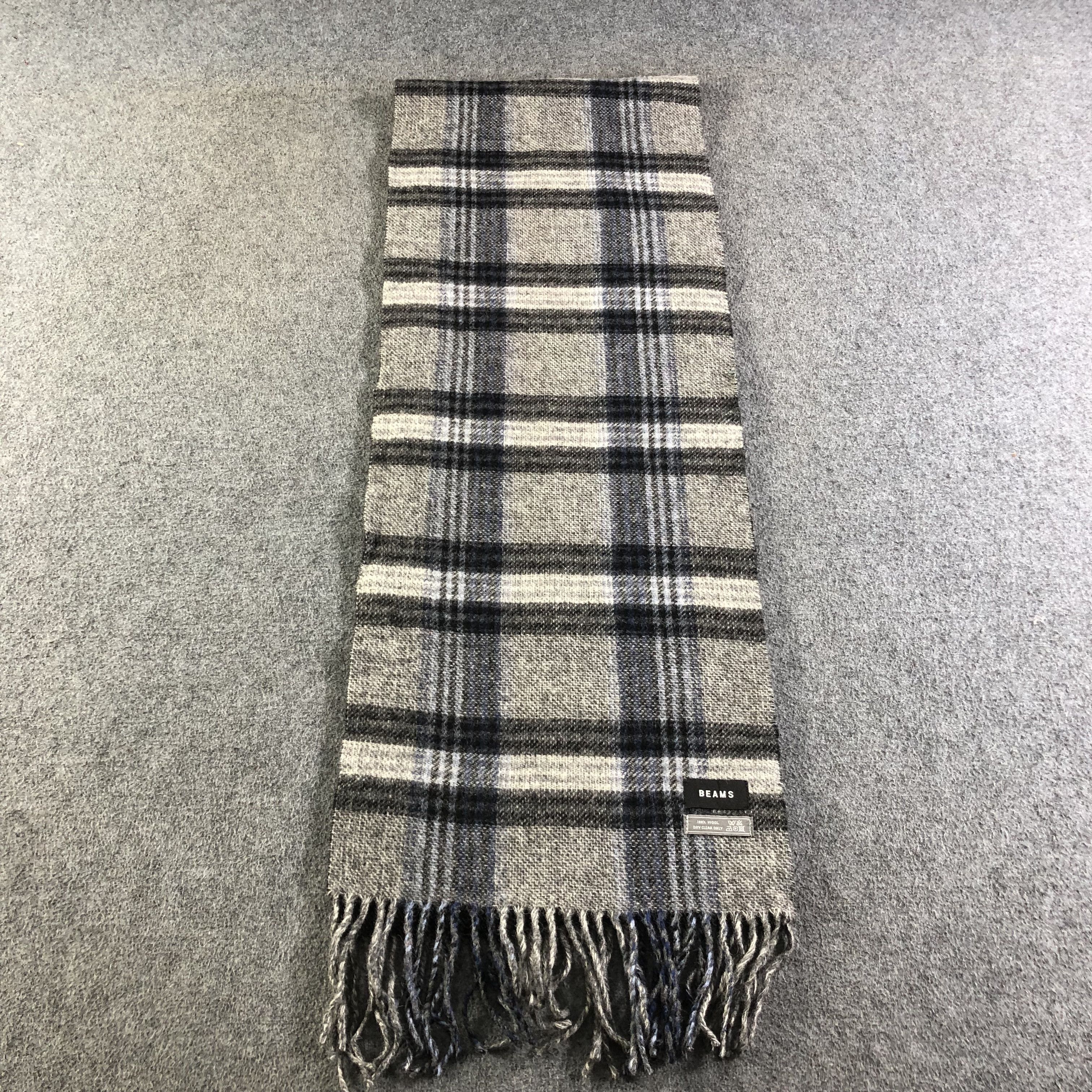 Beams Plus Beams Tartan Wool Scarf Muffler V1863 Size ONE SIZE - 2 Thumbnail