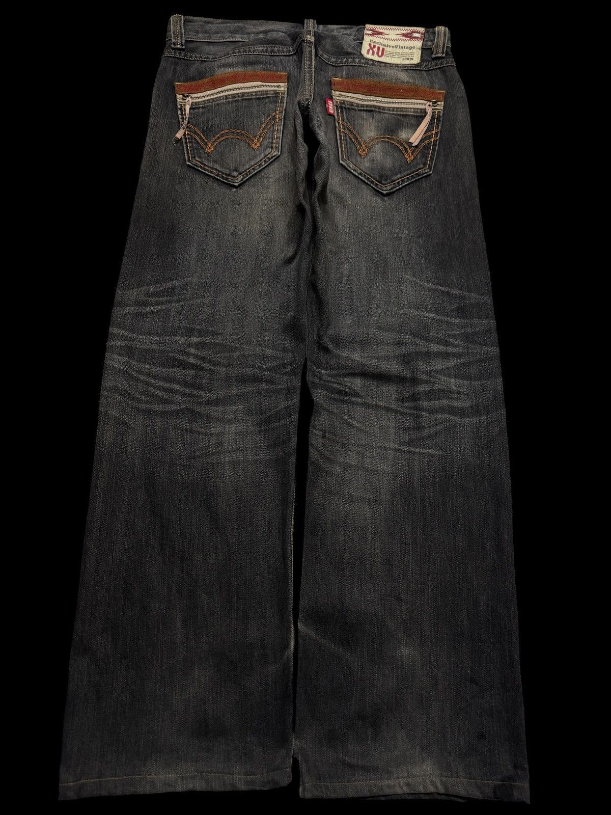 Japanese Brand 90's Vintage Japanese Faded Distressed Black Jeans Size US 34 / EU 50 - 2 Thumbnail