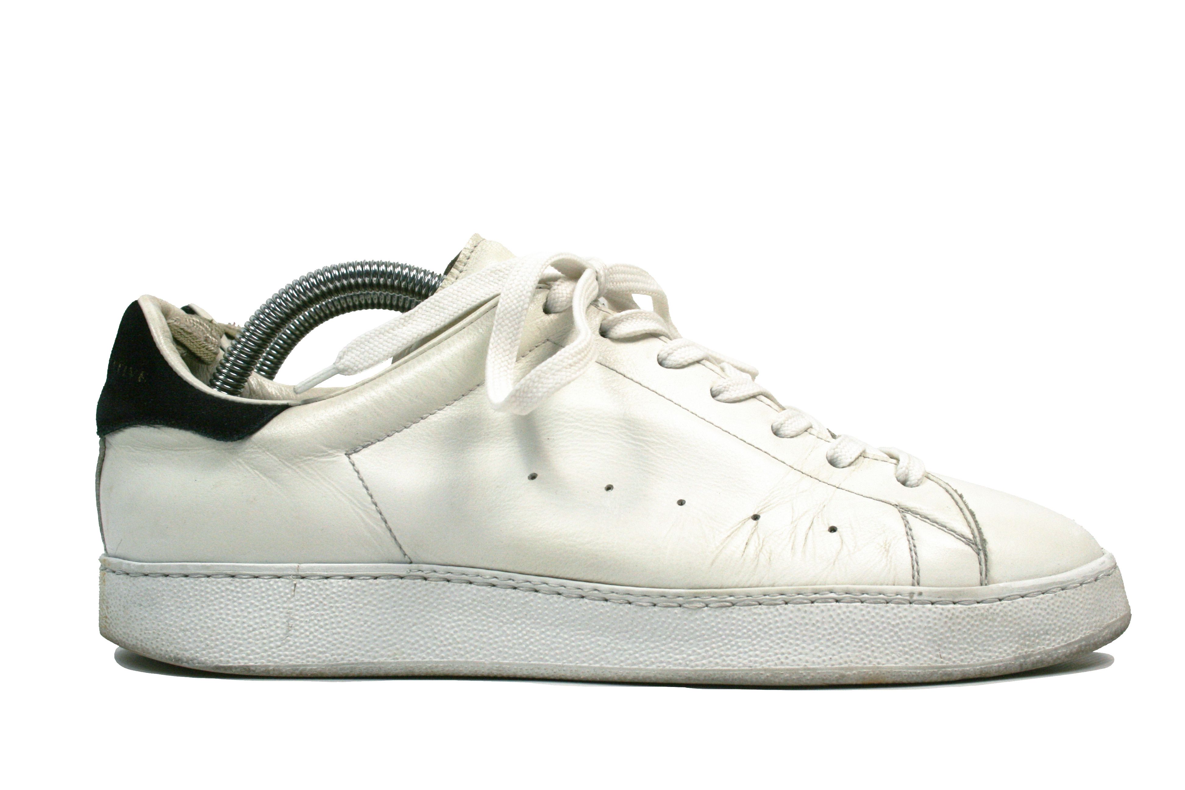 Officine Creative Laboratorio Mover Distressed Low Leather Sneakers Size US 8 / EU 41 - 3 Thumbnail