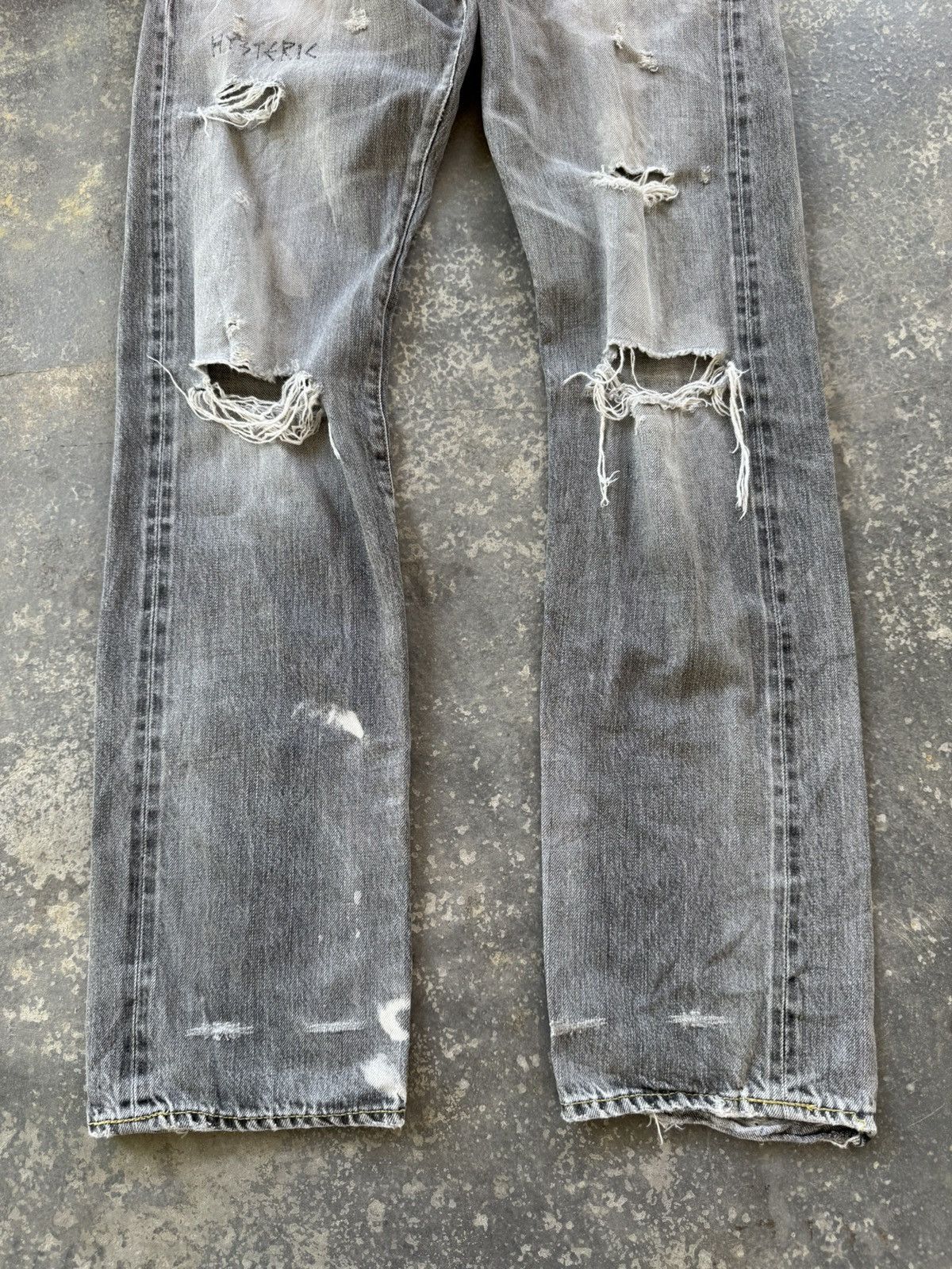 Hysteric Glamour × Japanese Brand Hysteric Glamour Selvedge Distressed Denim Jeans Size US 32 / EU 48 - 3 Thumbnail