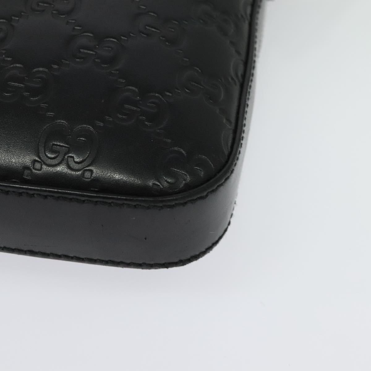 Gucci GUCCI GG Canvas Guccissima Shoulder Bag Leather Silver Black Size ONE SIZE - 11 Thumbnail