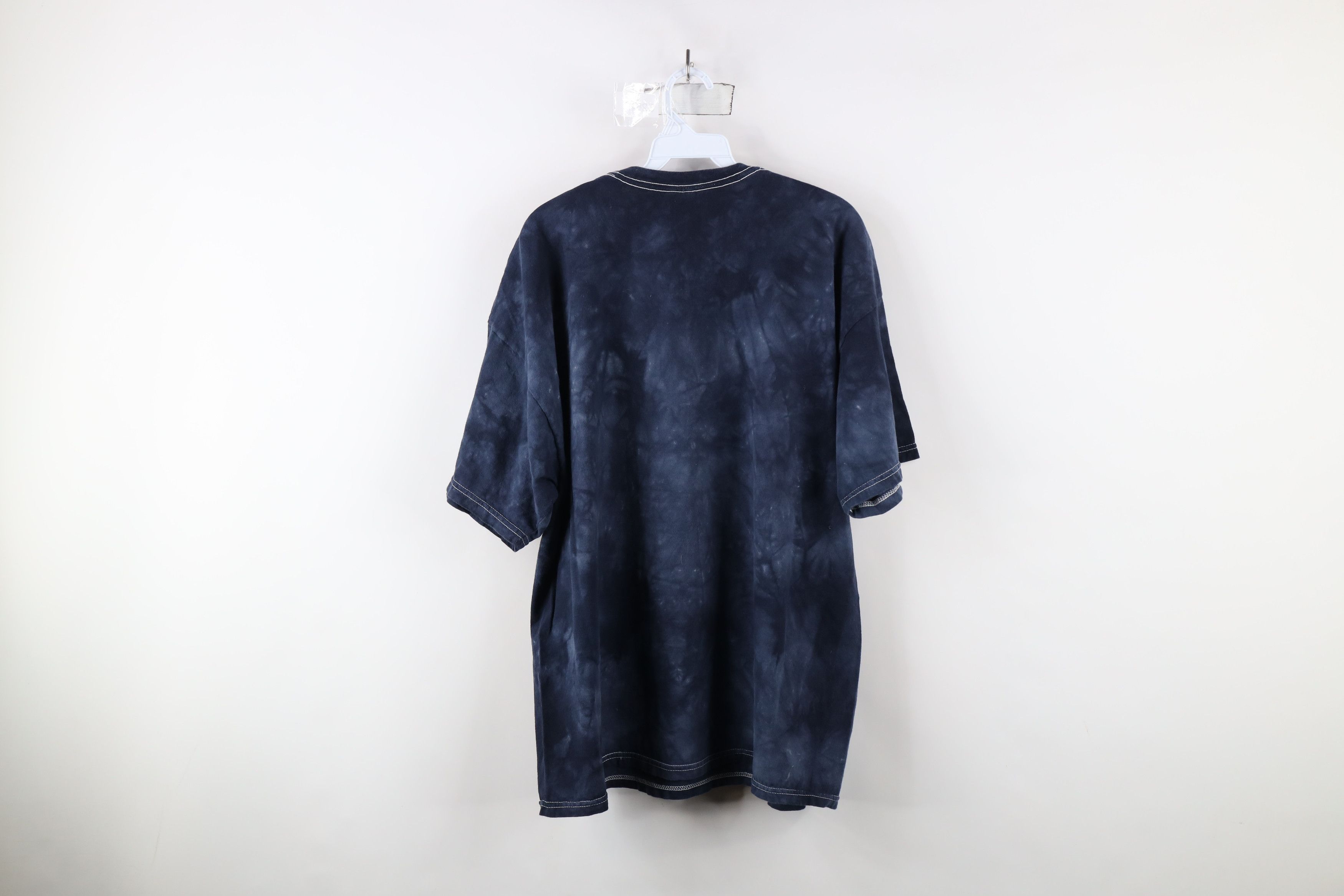 Vintage Vintage Y2K Streetwear Acid Wash Nature Wolf T-Shirt Blue Size US XXL / EU 58 / 5 - 8 Thumbnail