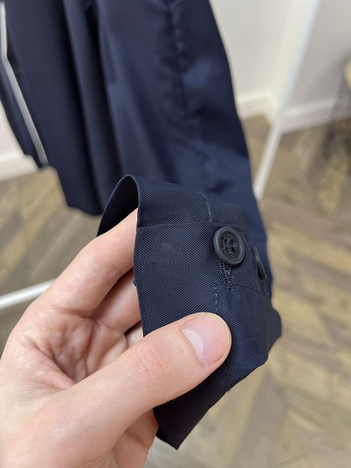Sunnei SUNNEI Navy Blue Minimalist Made in Italy Women’s Jacket Size XL / US 12-14 / IT 48-50 - 10 Thumbnail