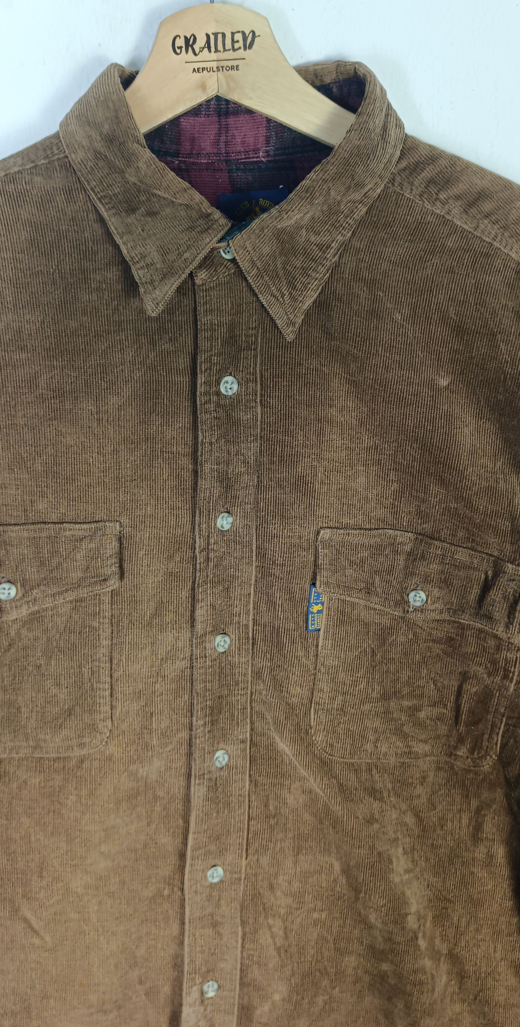 Polo Ralph Lauren × Vintage Polo Royal Club Country Corduroy Button Up Size US L / EU 52-54 / 3 - 9 Thumbnail