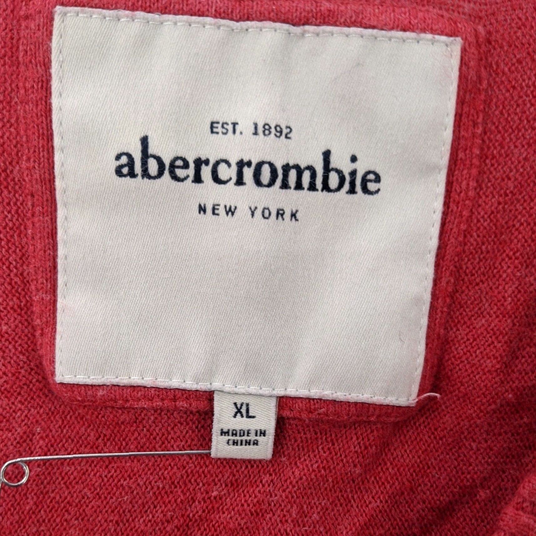 Abercrombie & Fitch Abercrombie & Fitch Blouse Junior Peasant XL Pink Print V-Neck Size XL / US 12-14 / IT 48-50 - 7 Thumbnail