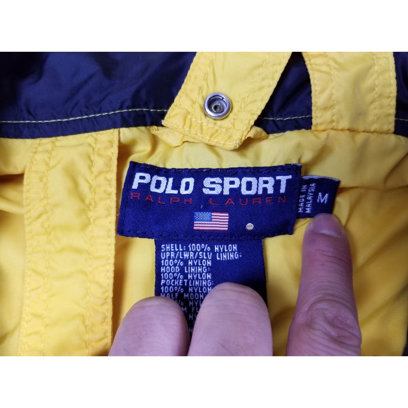 Ralph Lauren VINTAGE RALPH LAUREN POLO SPORT YELLOW WINDBREAKER JACKET SZ MEDIUM Jacket Mens Windbreaker 90s Polo Sport Yellow Vintage 90s Mens M Size US M / EU 48-50 / 2 - 3 Thumbnail