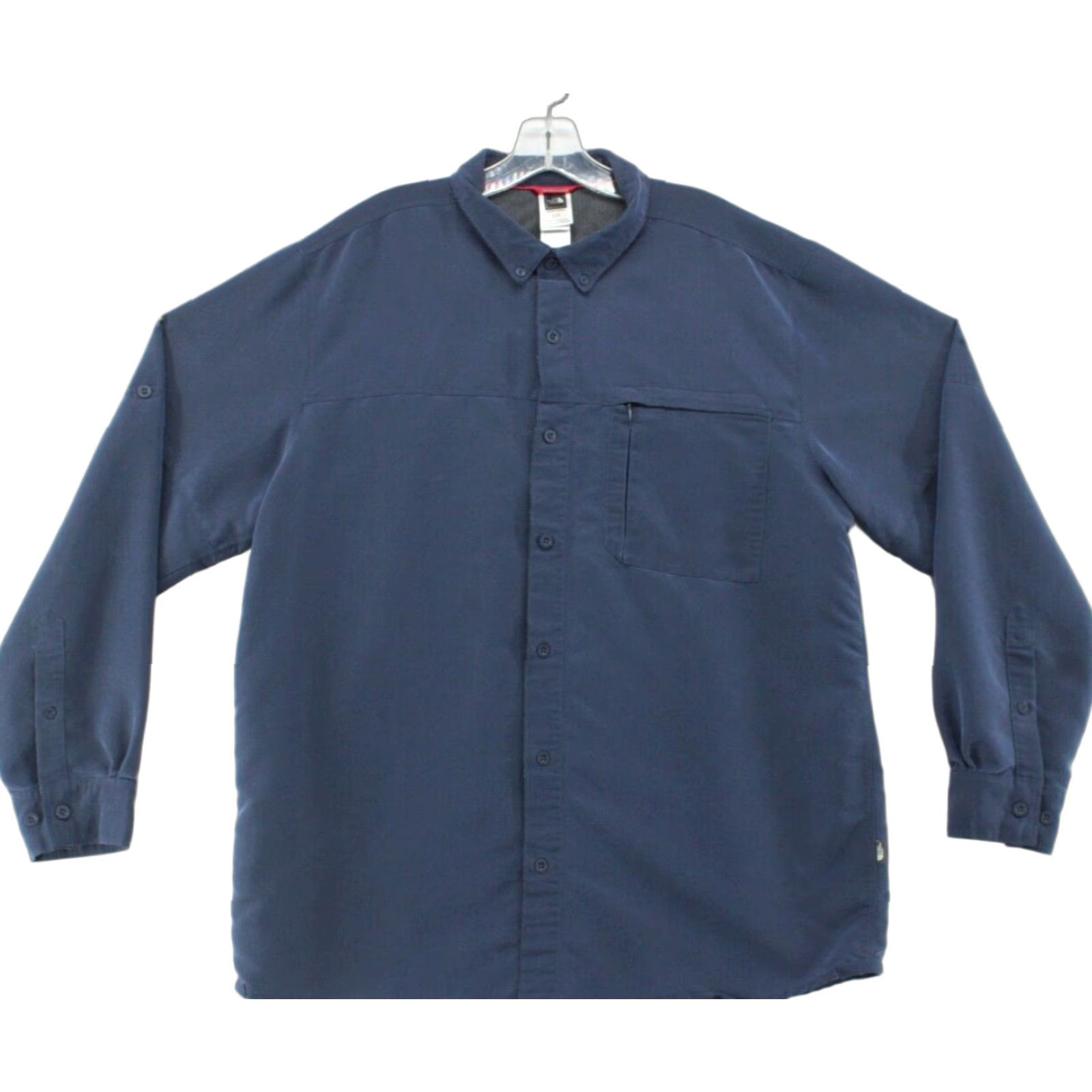 The North Face The North Face Modal Blend Shirt Mens XL Blue Long Sleeve Button-Down Hike 90s Dad Gorpcore Cabincore Outdoors Shirt Size US XL / EU 56 / 4 - 1 Thumbnail