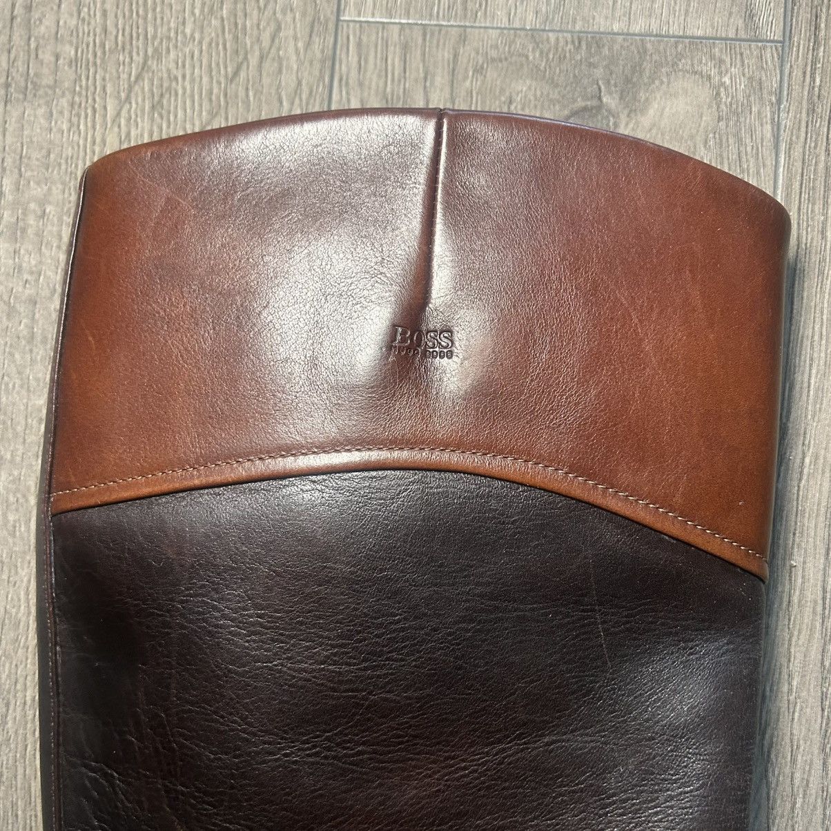 Hugo Boss Hugo Boss Dark and Light Brown Riding Boots EU 38.5 / US 8.5 Size US 8.5 / IT 38.5 - 3 Thumbnail
