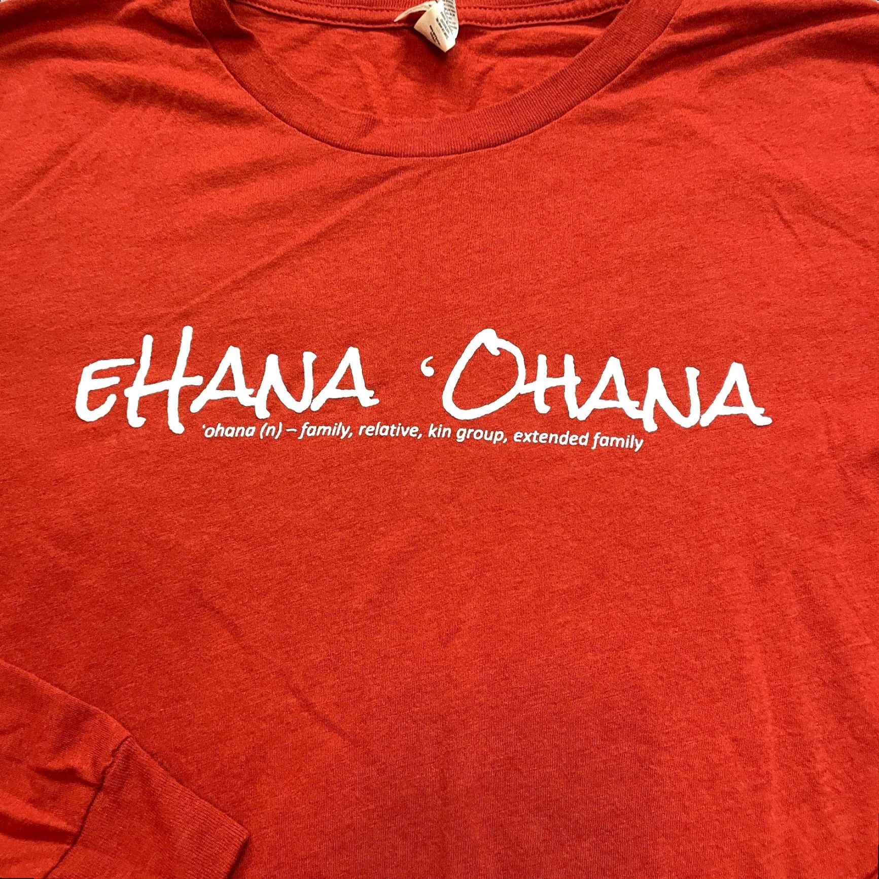 Vintage Bella + Canvas Shirt Unisex Adults S Orange Long Sleeve Crew Neck Hawaiian Logo 90s Theme All Seasons Logo No N/A Size US S / EU 44-46 / 1 - 2 Thumbnail