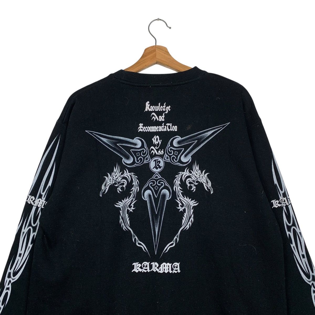 Japanese Brand Karma Cross Crewneck Sweatshirt Size US M / EU 48-50 / 2 - 8 Thumbnail