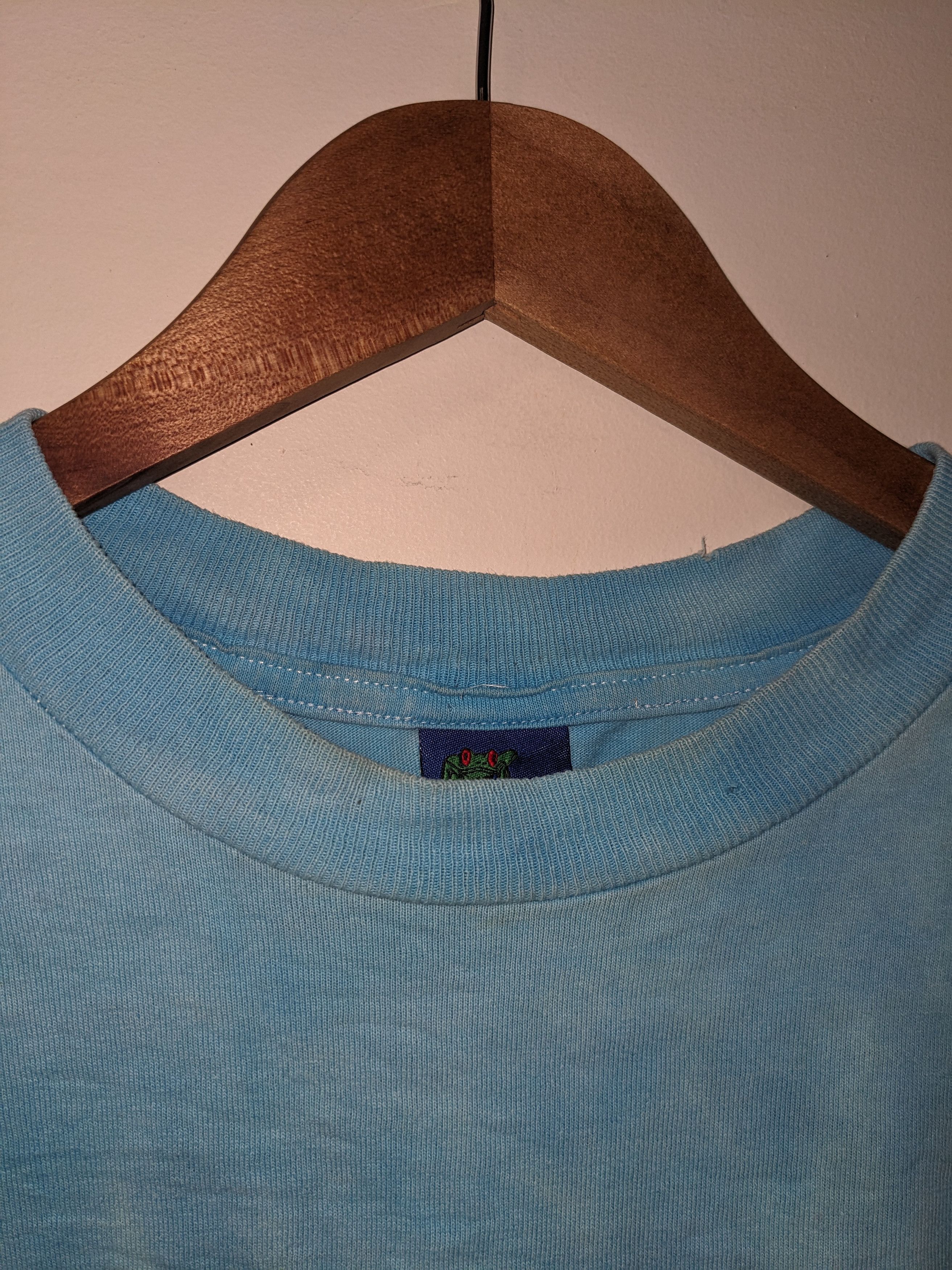 Fruit Of The Loom Vintage 90s Dolphins Animal Nature Blue Large T-Shirt Size US L / EU 52-54 / 3 - 8 Thumbnail