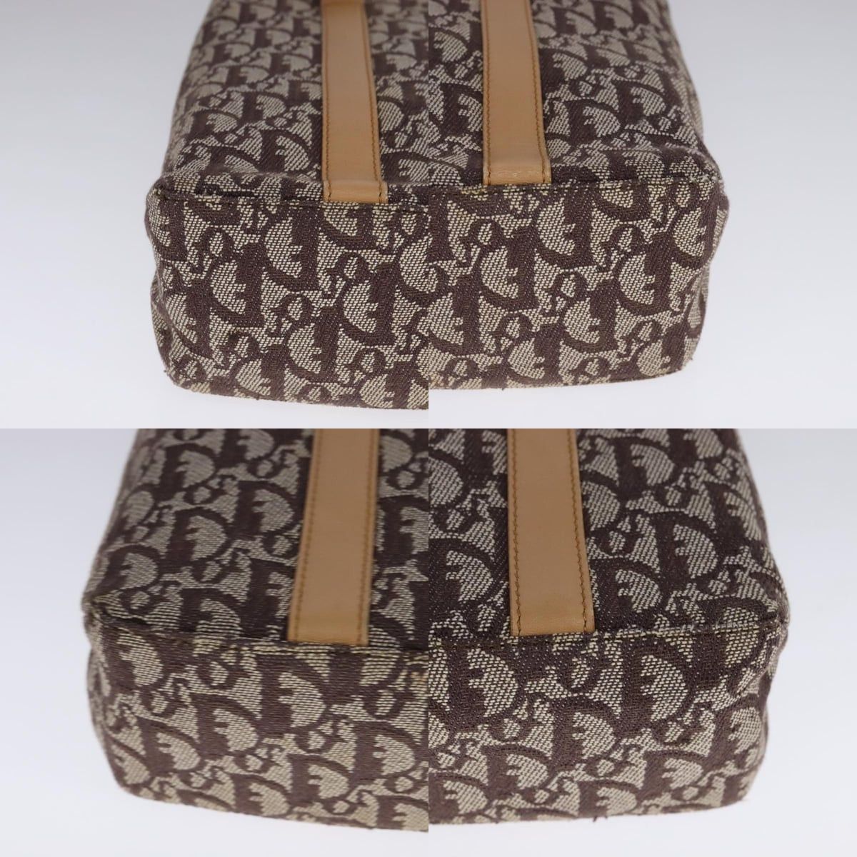 Dior DIOR Trotter Canvas Hand Bag Brown Gold Size ONE SIZE - 10 Thumbnail