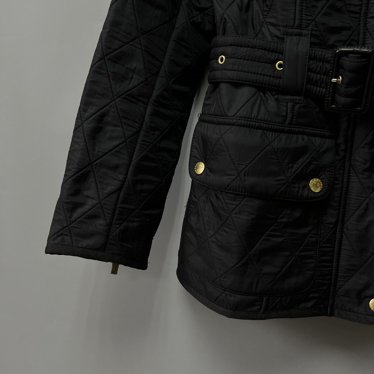 Barbour BARBOUR INTERNATIONAL Polar Quilted Jacket Belted Black Size M / US 6-8 / IT 42-44 - 7 Thumbnail