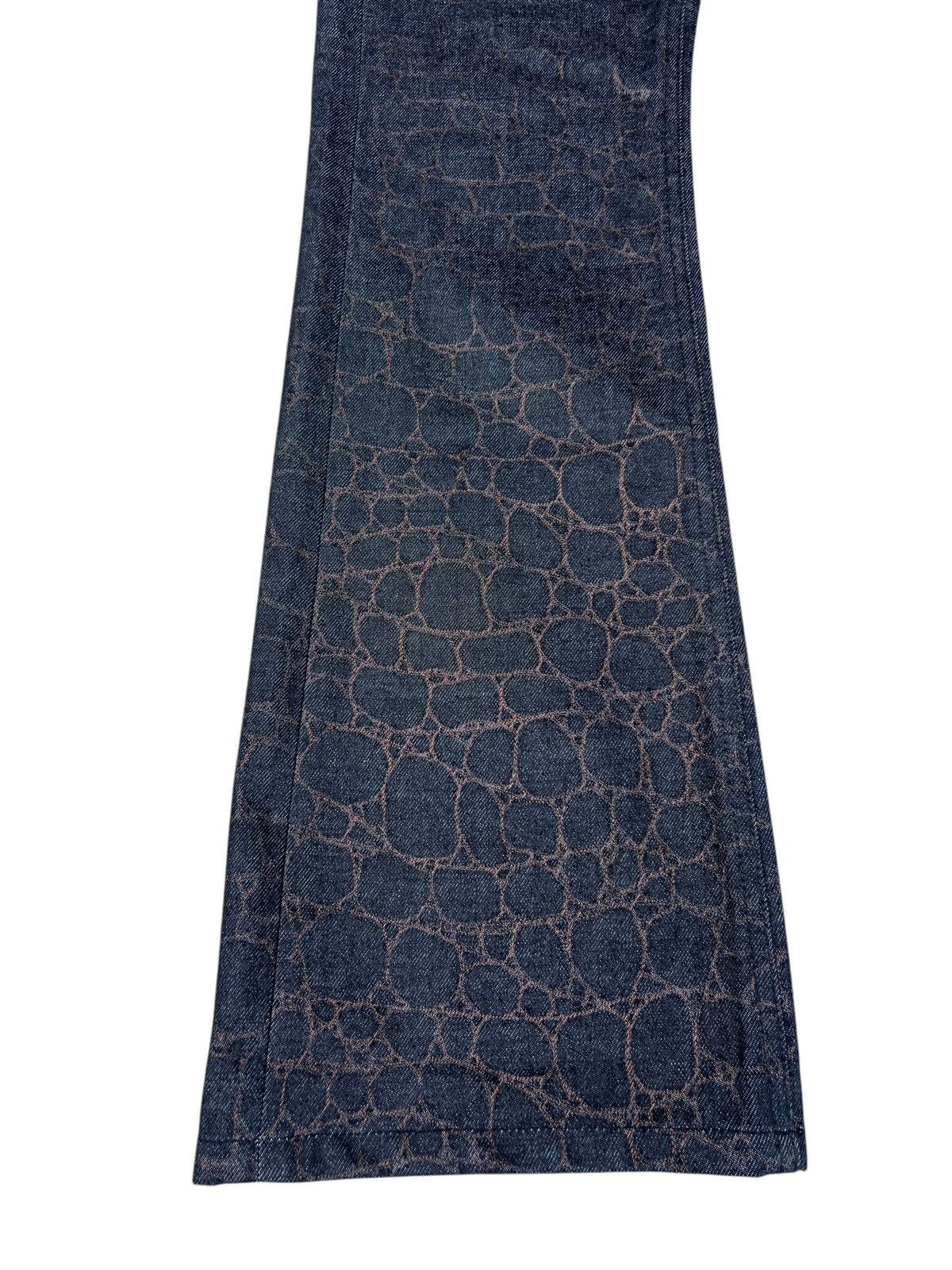 Vintage Super Flare D.K.F. Made in Japan Printed Denim Jeans Size US 30 / EU 46 - 10 Thumbnail