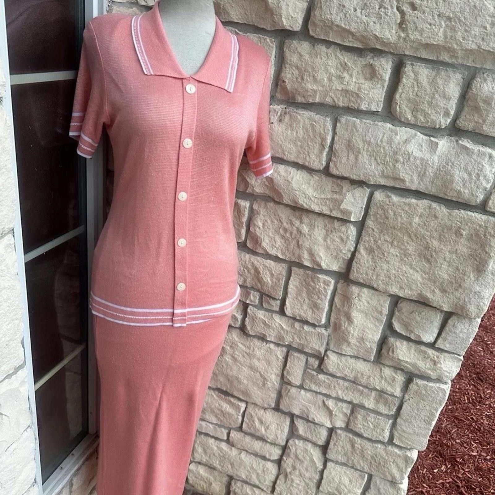 Other Pink and white 1950s vintage of 1960s #pinupstyle Size 32" / US 10 / IT 46 - 1 Thumbnail