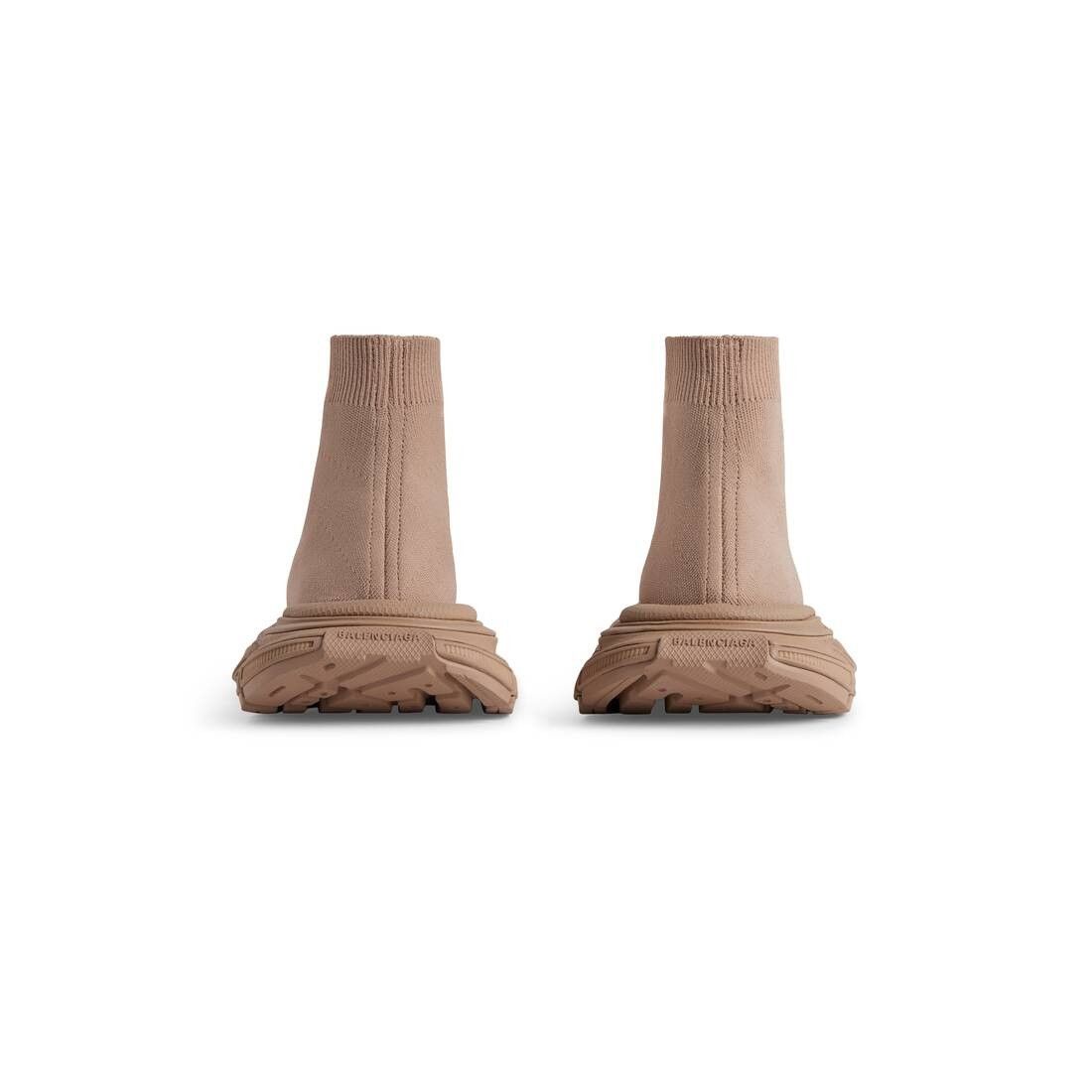 Balenciaga o1mt1gz0125 3XL Sock Recycled Knit Sneakers in Beige Size US 8 / IT 38 - 4 Thumbnail