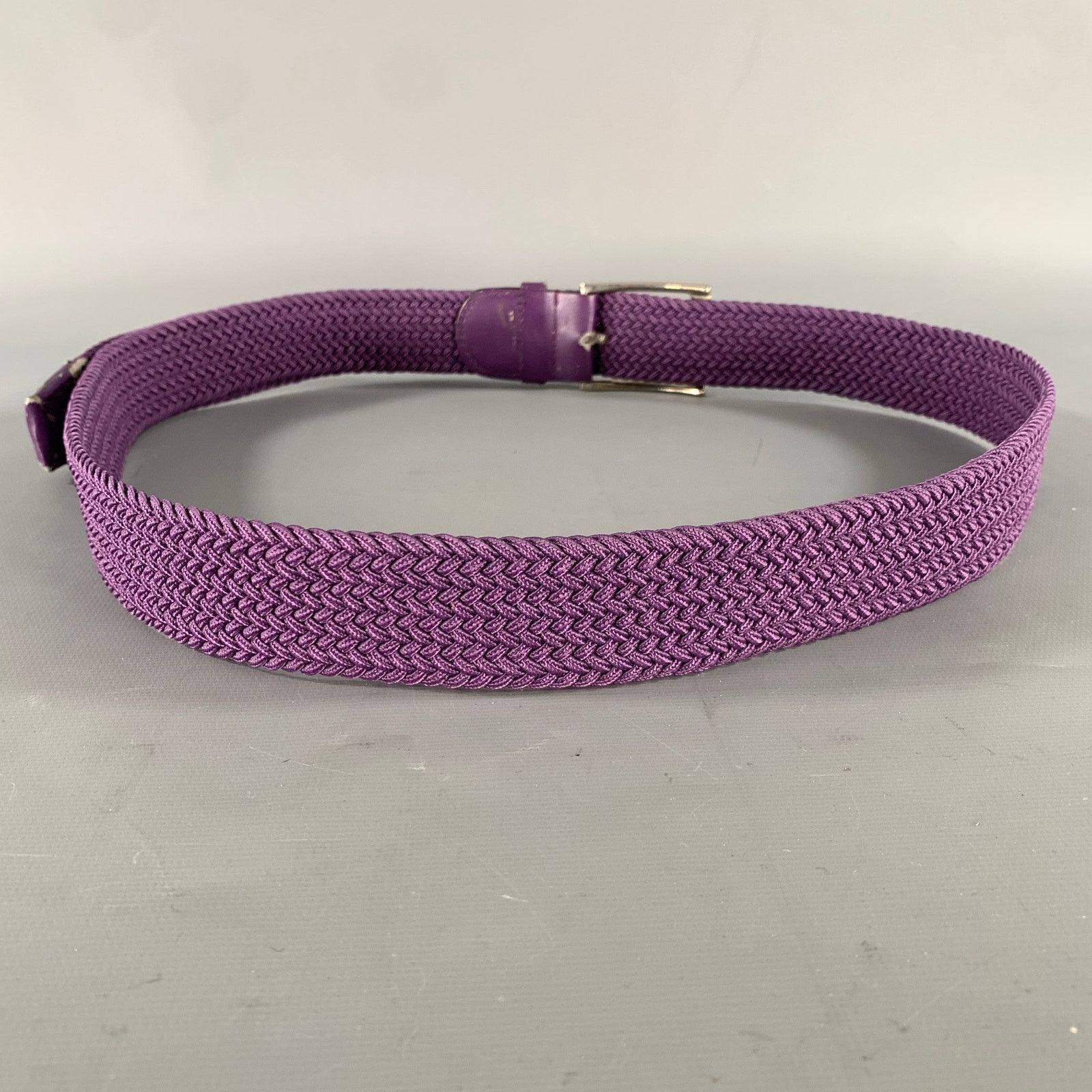Other NO BRAND Size 38 Purple Woven Belt Size 38 - 3 Thumbnail