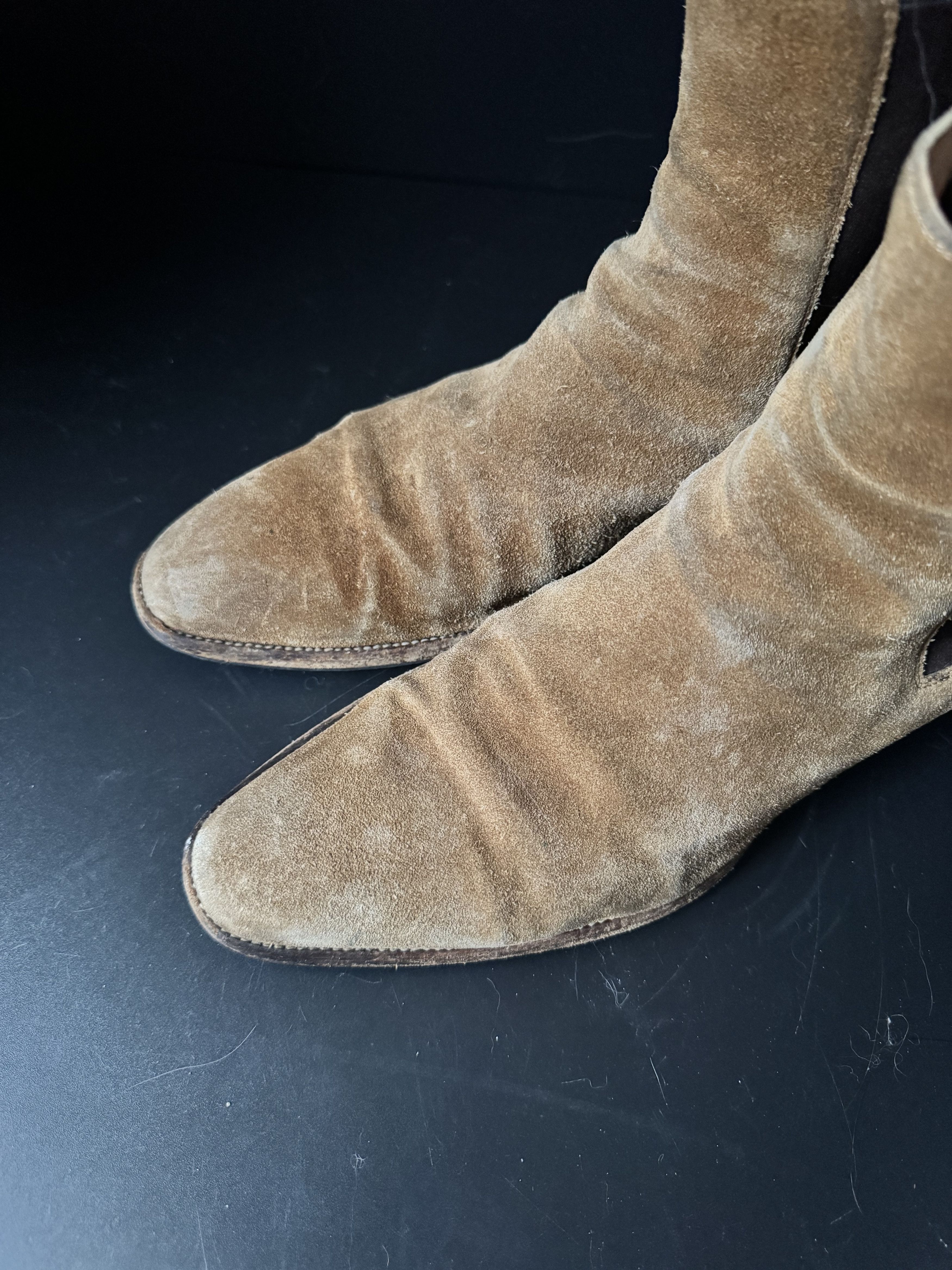Hedi Slimane Era Chelsea Wyatt 40 suede boots, view 2