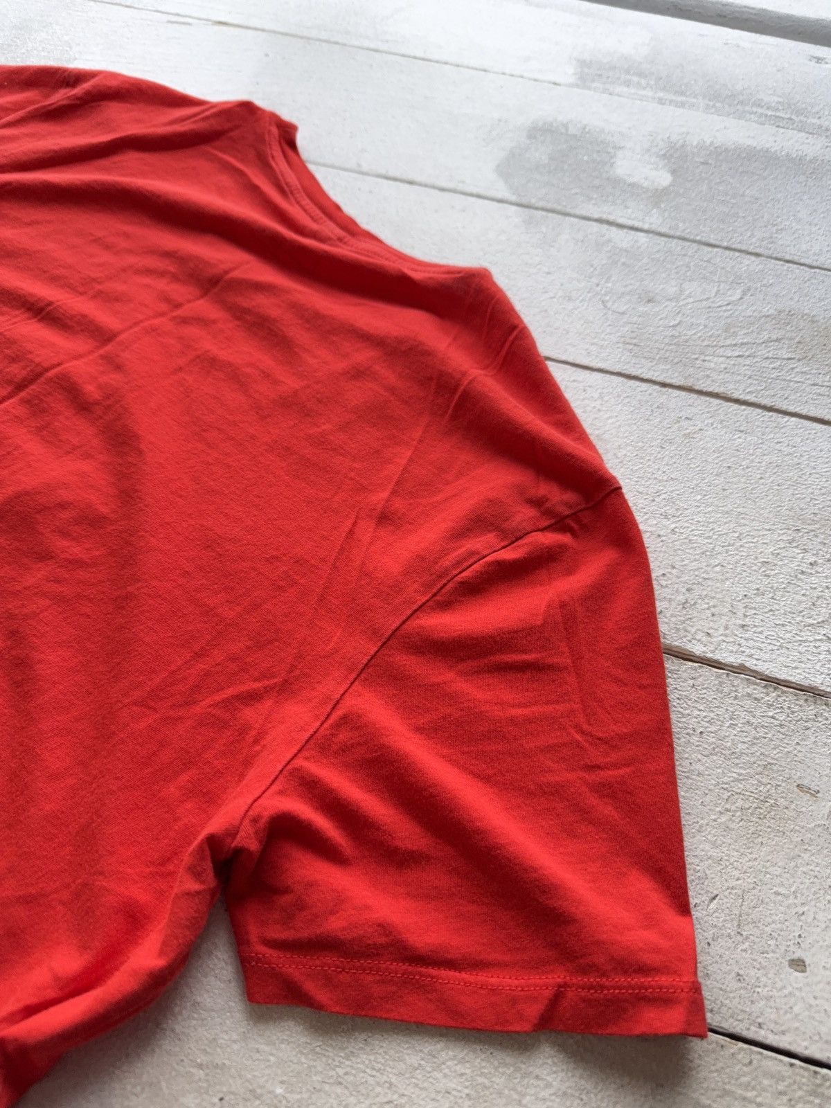 Armani Luxury 00s Armani Jeans AJ Logo Red T-Shirt Pima Cotton Size US M / EU 48-50 / 2 - 11 Thumbnail