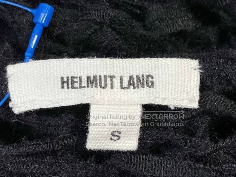 Helmut Lang Helmut Lang Mesh Knit Asymmetric Tight Knit Sweater Size S / US 4 / IT 40 - 6 Thumbnail