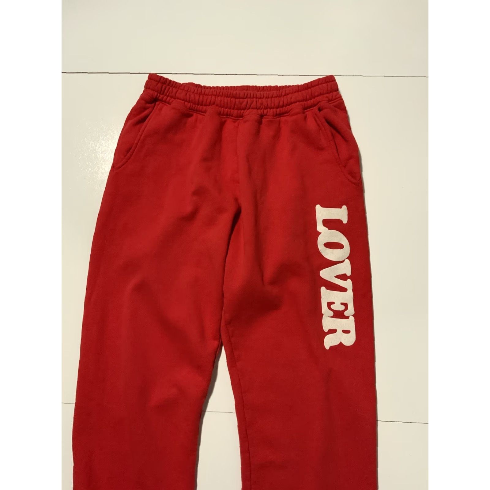 BIANCA CHANDON VINTAGE Bianca Chandon Lover 10th Anniversary Heavyweight Jogger Sweatpants Unisex Adults S Red Sweatpants Mens Womens Boys Girls Size US 29 - 7 Thumbnail