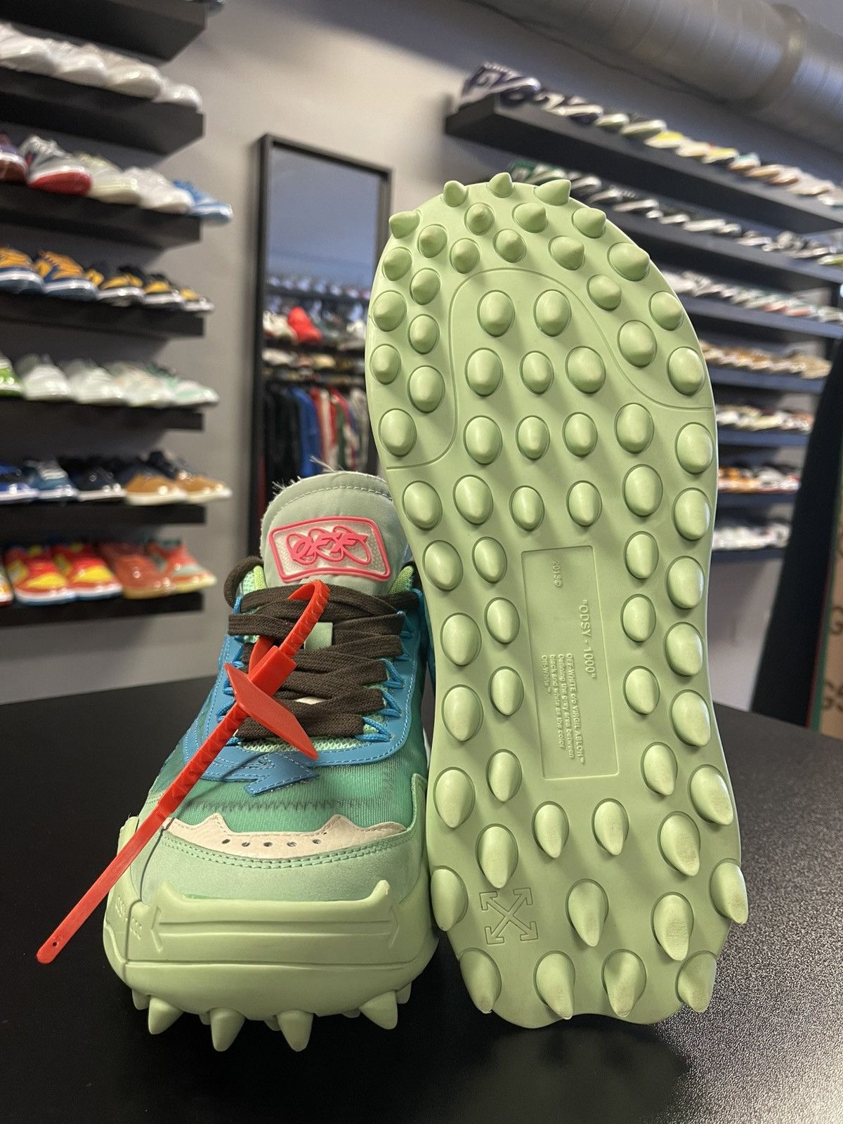 Off-White Size 9/42EU - Off White Odsy 1000 Sneakers Virgil Green Size US 9 / EU 42 - 12 Thumbnail