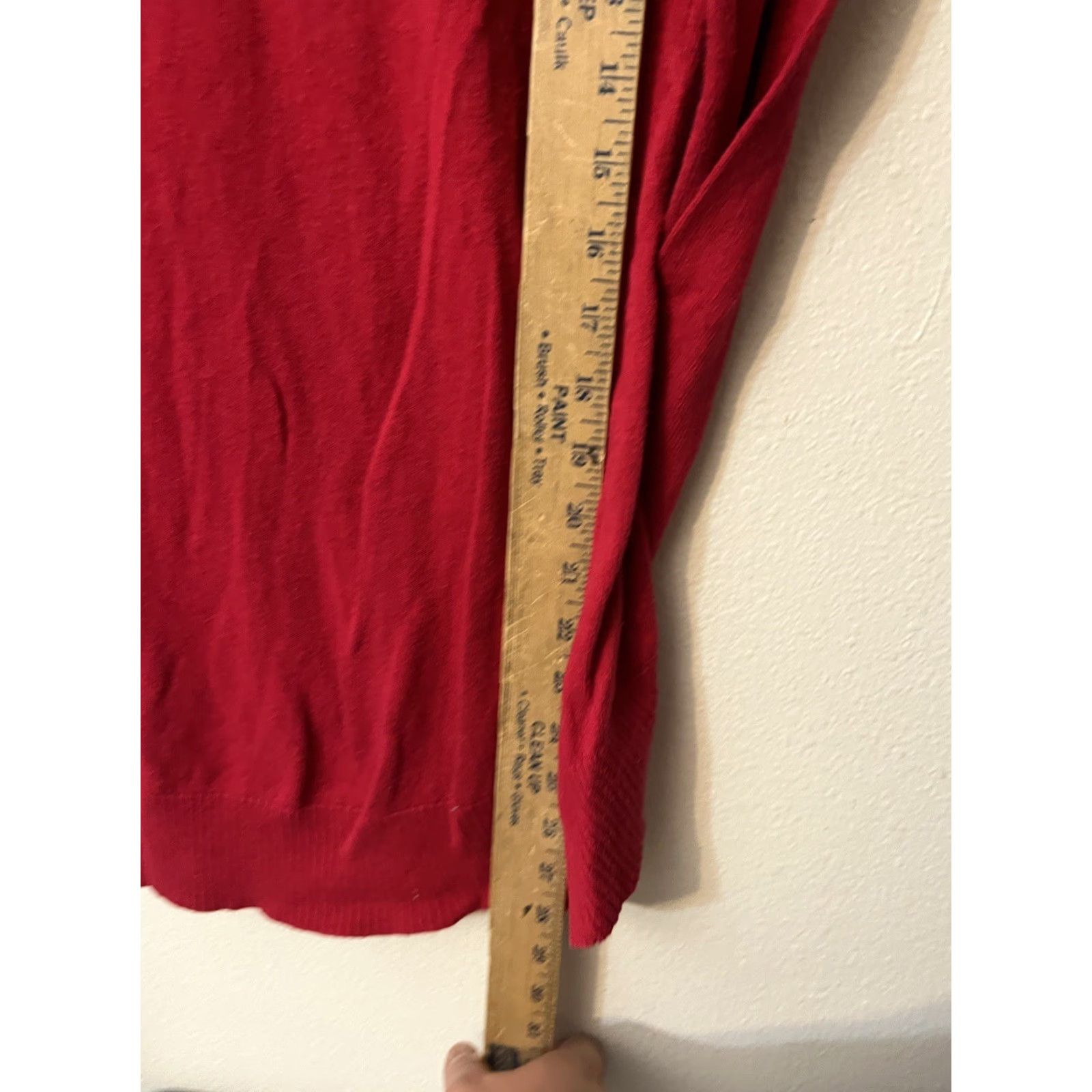 Vintage New York & Company Sweater XS Red Pullover Long Sleeve Knit Shirt Women Regular Size XS / US 0-2 / IT 36-38 - 4 Thumbnail