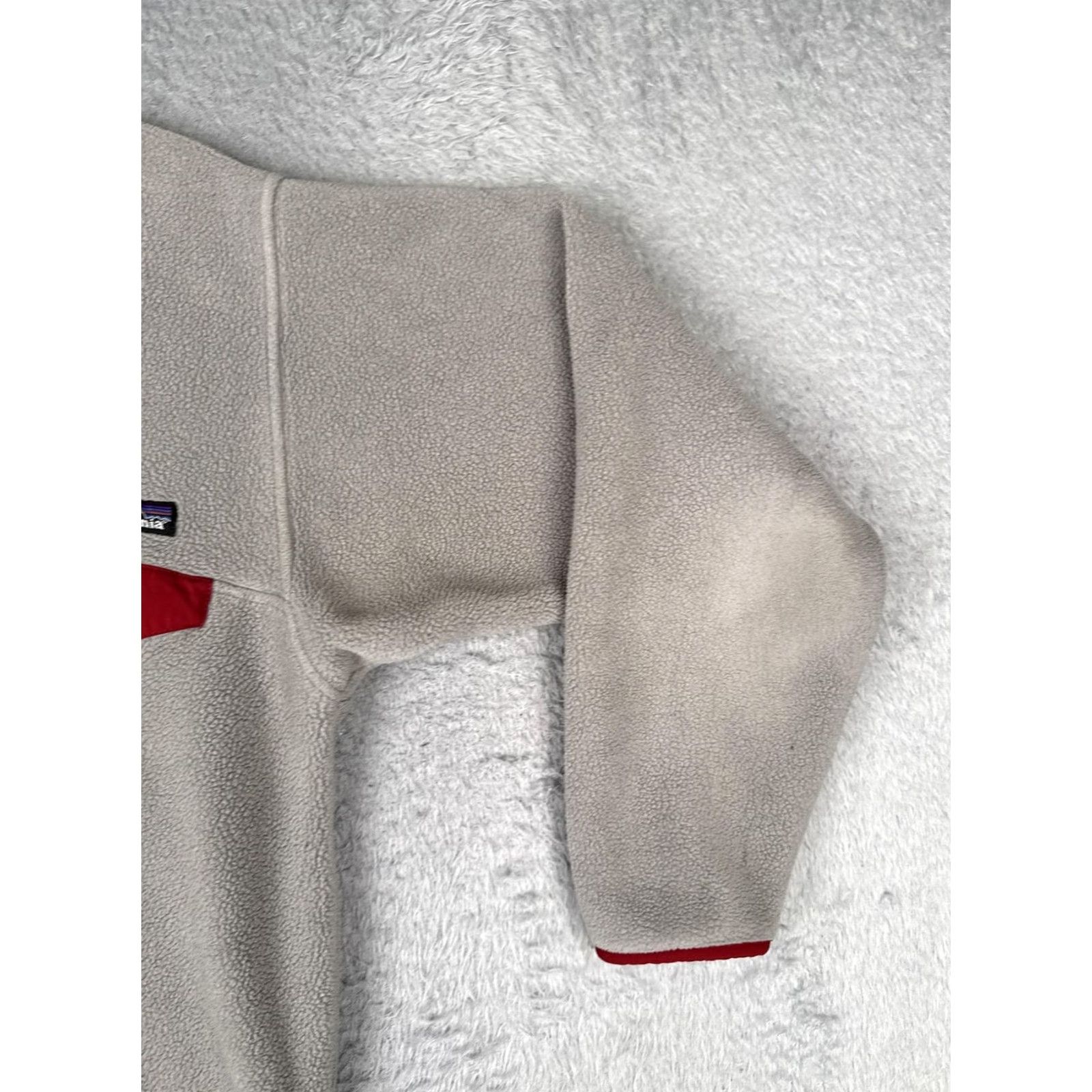 Patagonia Patagonia Sweater Mens XS Gray Fleece Snap T Pullover Chest Pocket Red Trim Size US XS / EU 42 / 0 - 2 Thumbnail