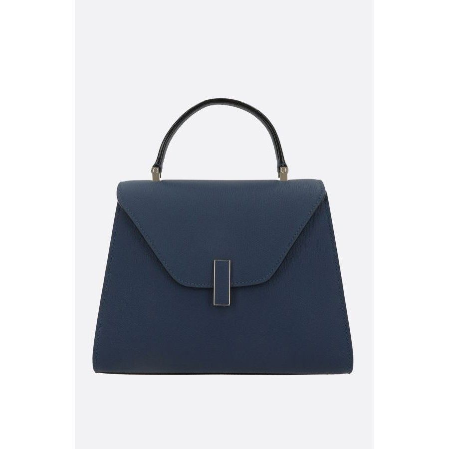 Valextra VALEXTRA Iside Medium Blue Grainy Leather Handbag New & Auth Size ONE SIZE - 1 Thumbnail