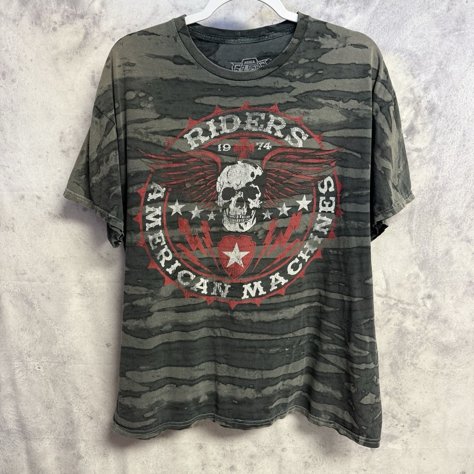 Vintage MMA Elite T Shirt Mens XL 23x27.5 Riders American Machines Y Size US XL / EU 56 / 4 - 1 Thumbnail
