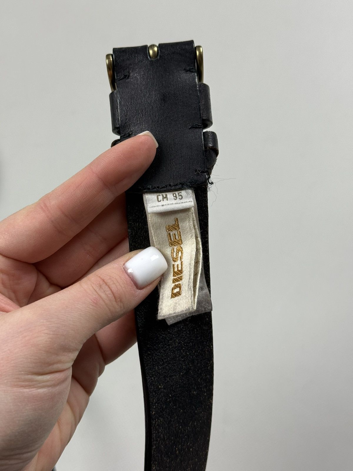 Diesel Diesel Vintage Leather Y2K Western Belt Size 95 Cm / 38 In Size 38 - 10 Thumbnail