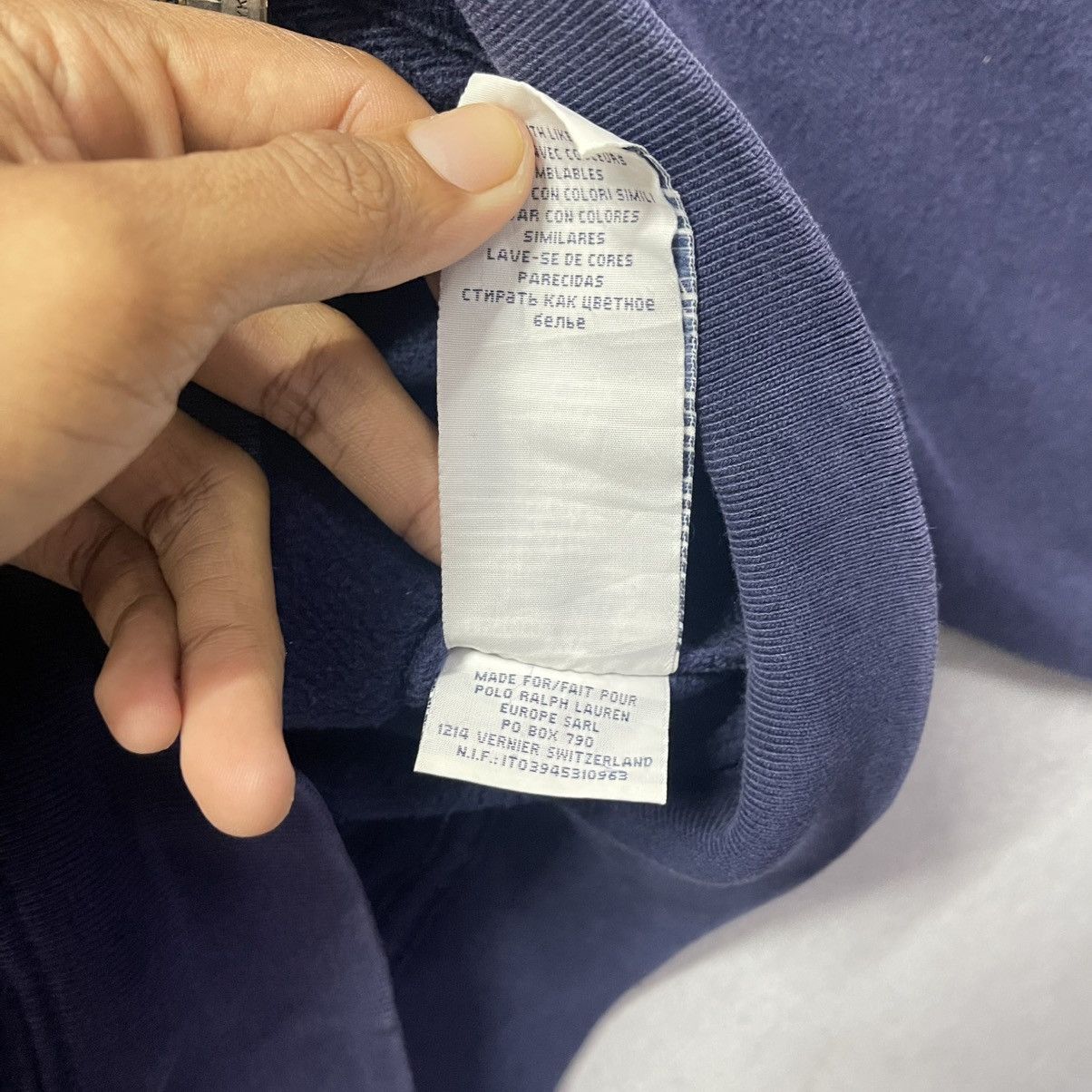 Polo Ralph Lauren Vintage Polo by Ralph Lauren Full-Zip Hoodie – Navy (Size S) Size US S / EU 44-46 / 1 - 9 Thumbnail