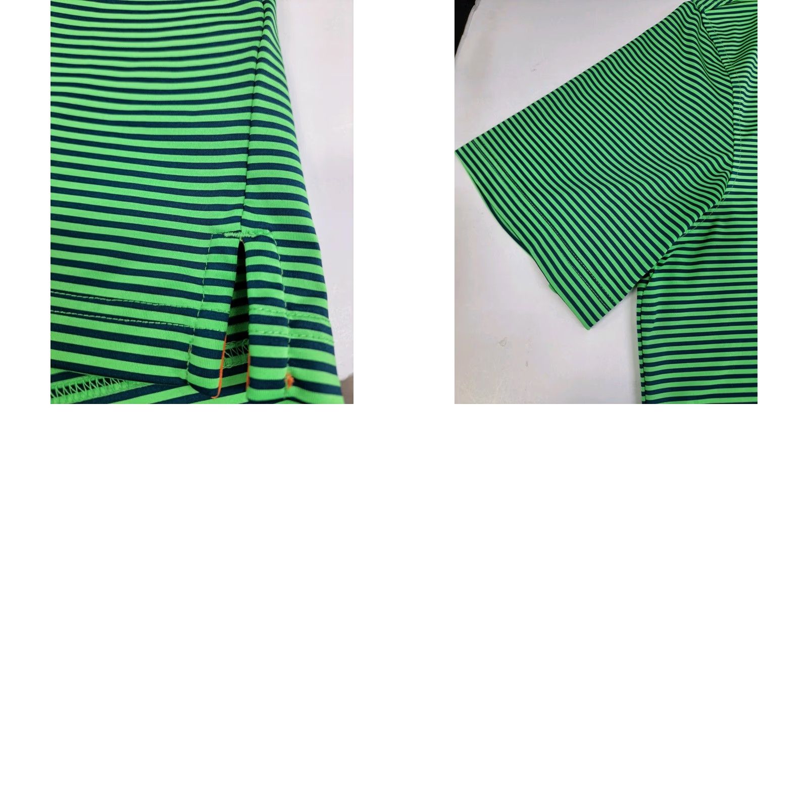 Vintage Maelreg Mens Performance Short Sleeve Polo Shirt Green/Blue Striped XL Polo Shirt Mens Regular Slim? Size US XL / EU 56 / 4 - 8 Thumbnail