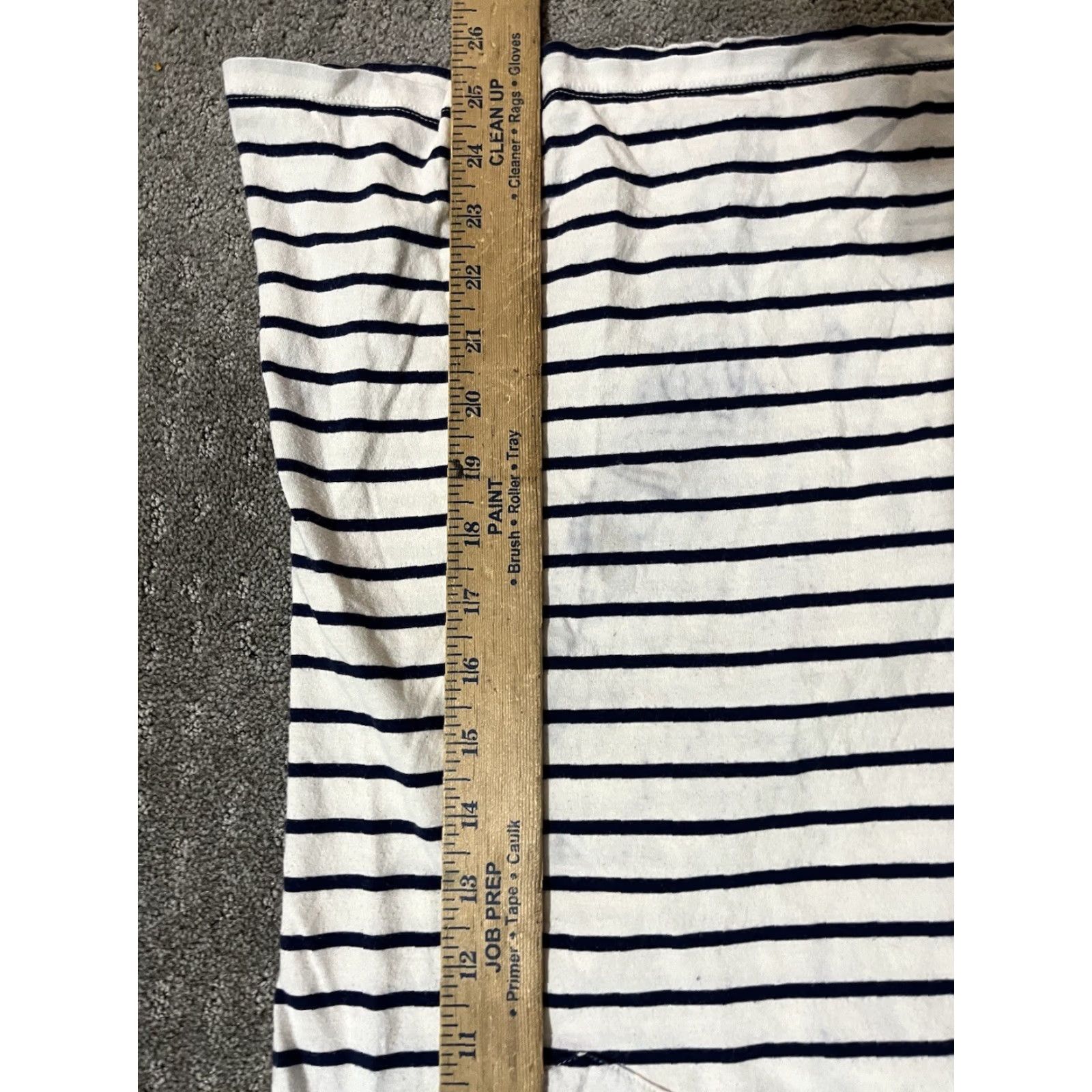 Gap Gap Favorite Pocket Tee XS White Striped 3/4 Sleeve Pullover Women Bella Cotton Blend Shirt (Non-Vintage) Size XS / US 0-2 / IT 36-38 - 5 Thumbnail